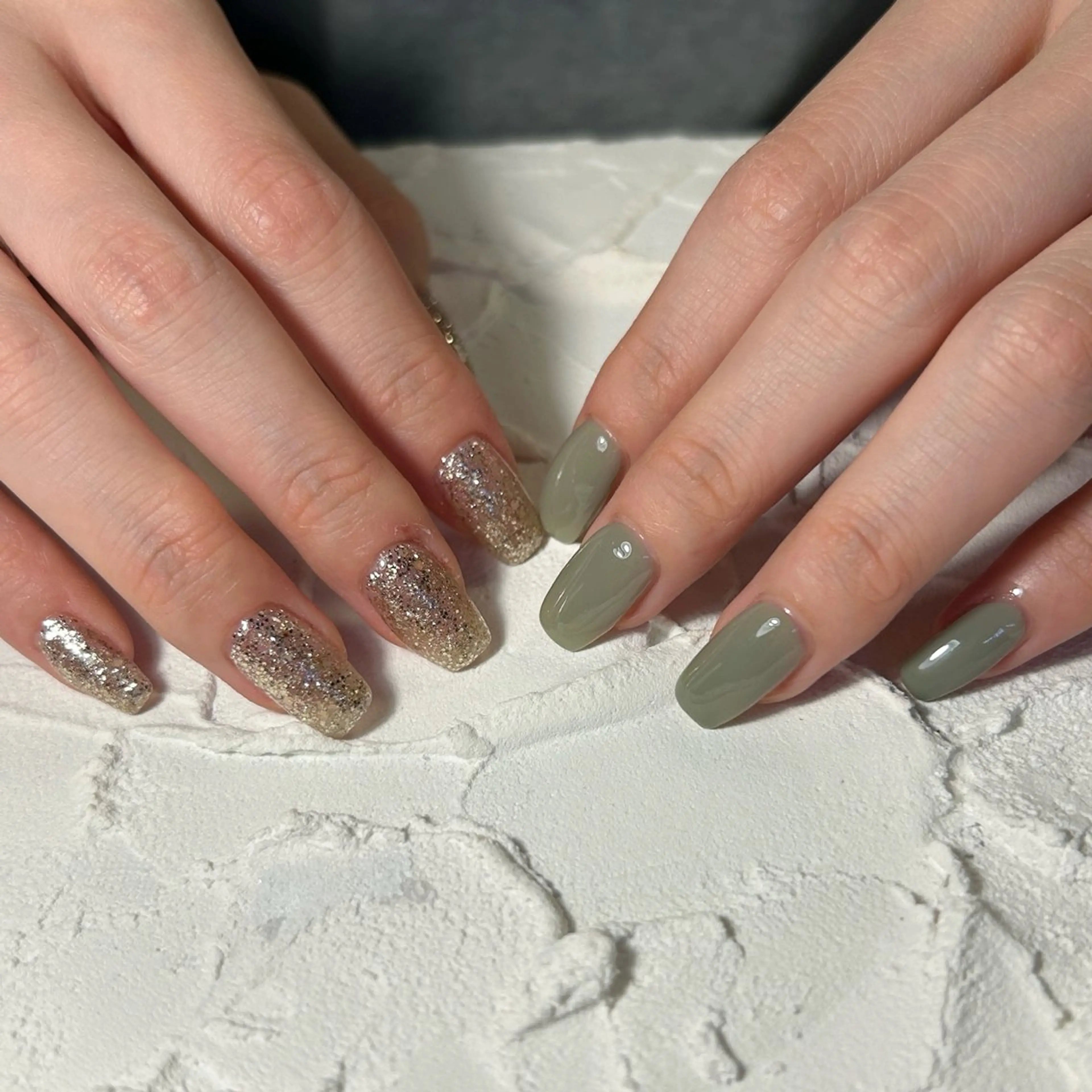 ネイル ラメ(グリッター) ワンカラーネイル ハンドネイル Lofinails ちひろのネイルデザイン