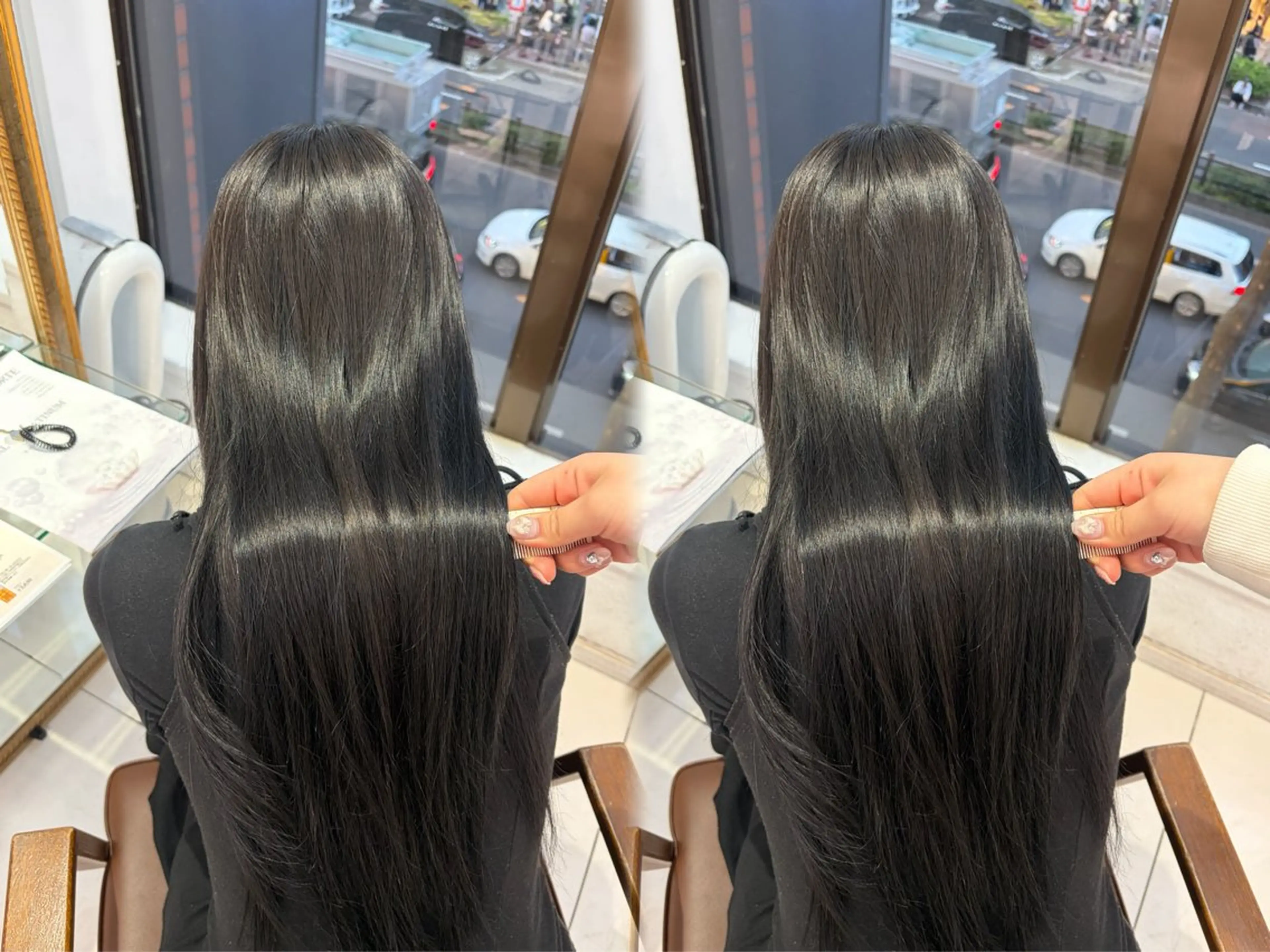 ロング 縮毛矯正 縮毛矯正 巻ける🫧縮毛矯正 💞はな🎀のヘアスタイル