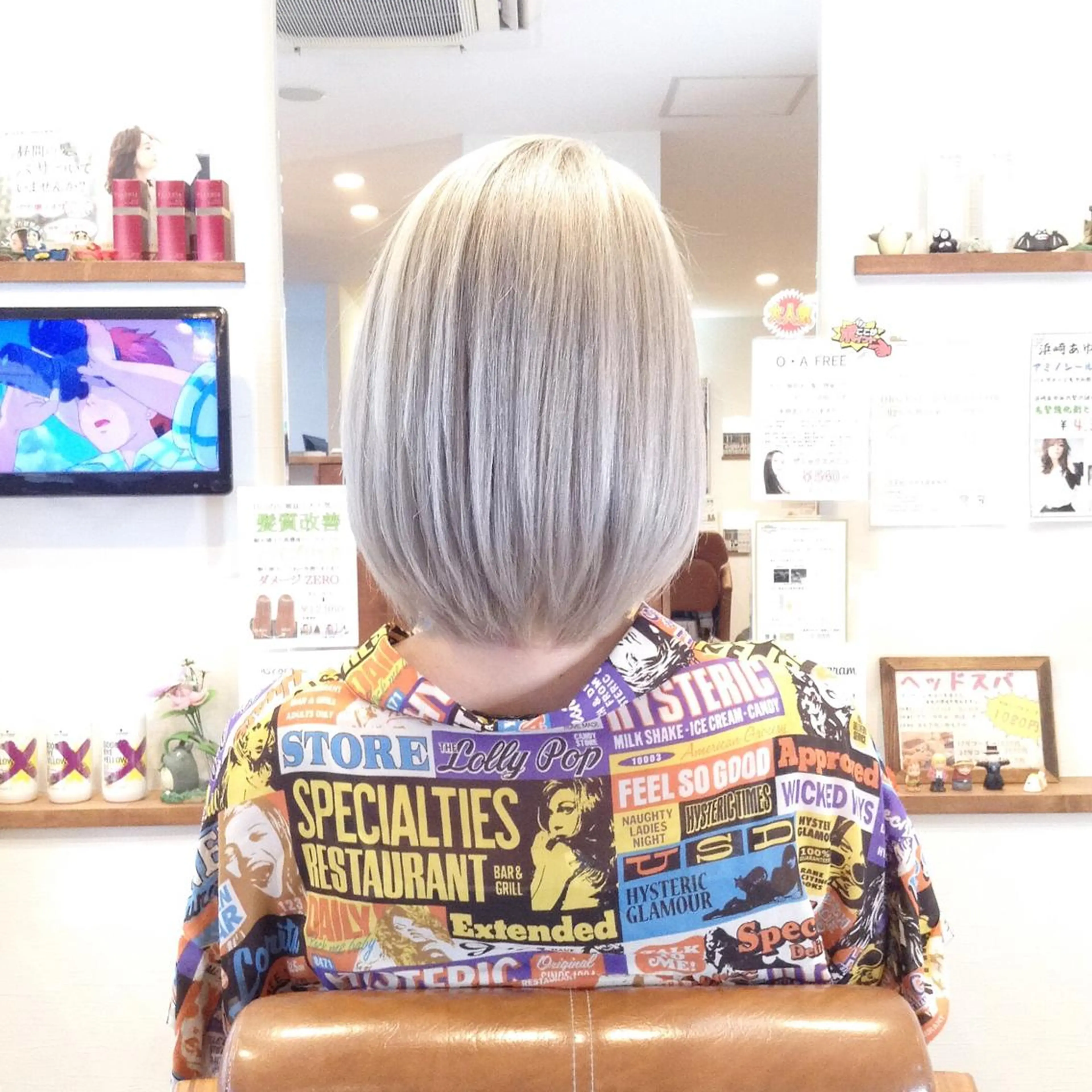 ショート カラー アディクシーカラー ダブルカラー ハイライトカラー イルミナカラー 3Dハイライト カット ヘアカラー トリートメント 辨天 勇介のヘアスタイル