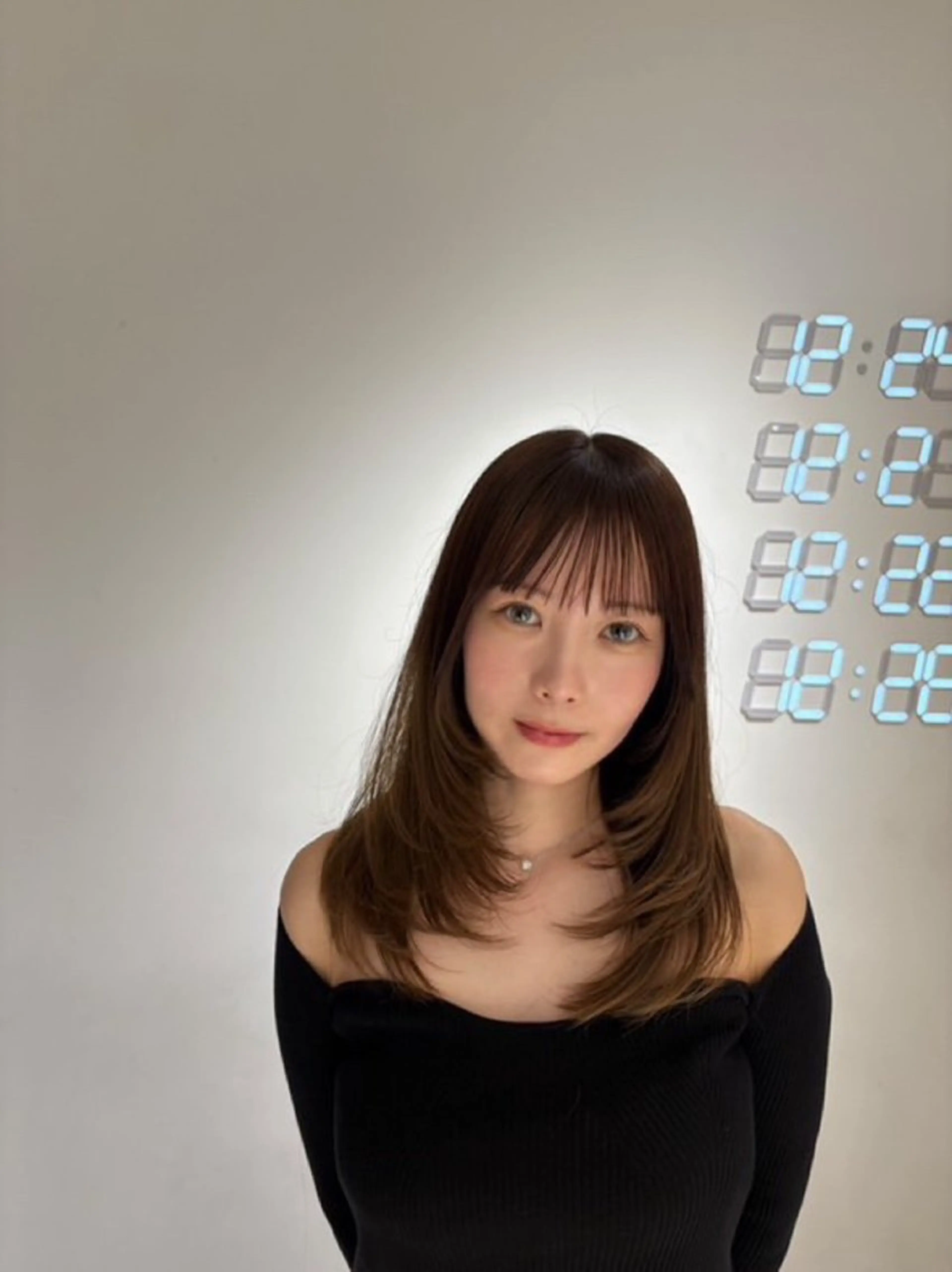 ミディアム 🌫️縮毛矯正/髪質 改善/ゆずる🌫️のヘアスタイル