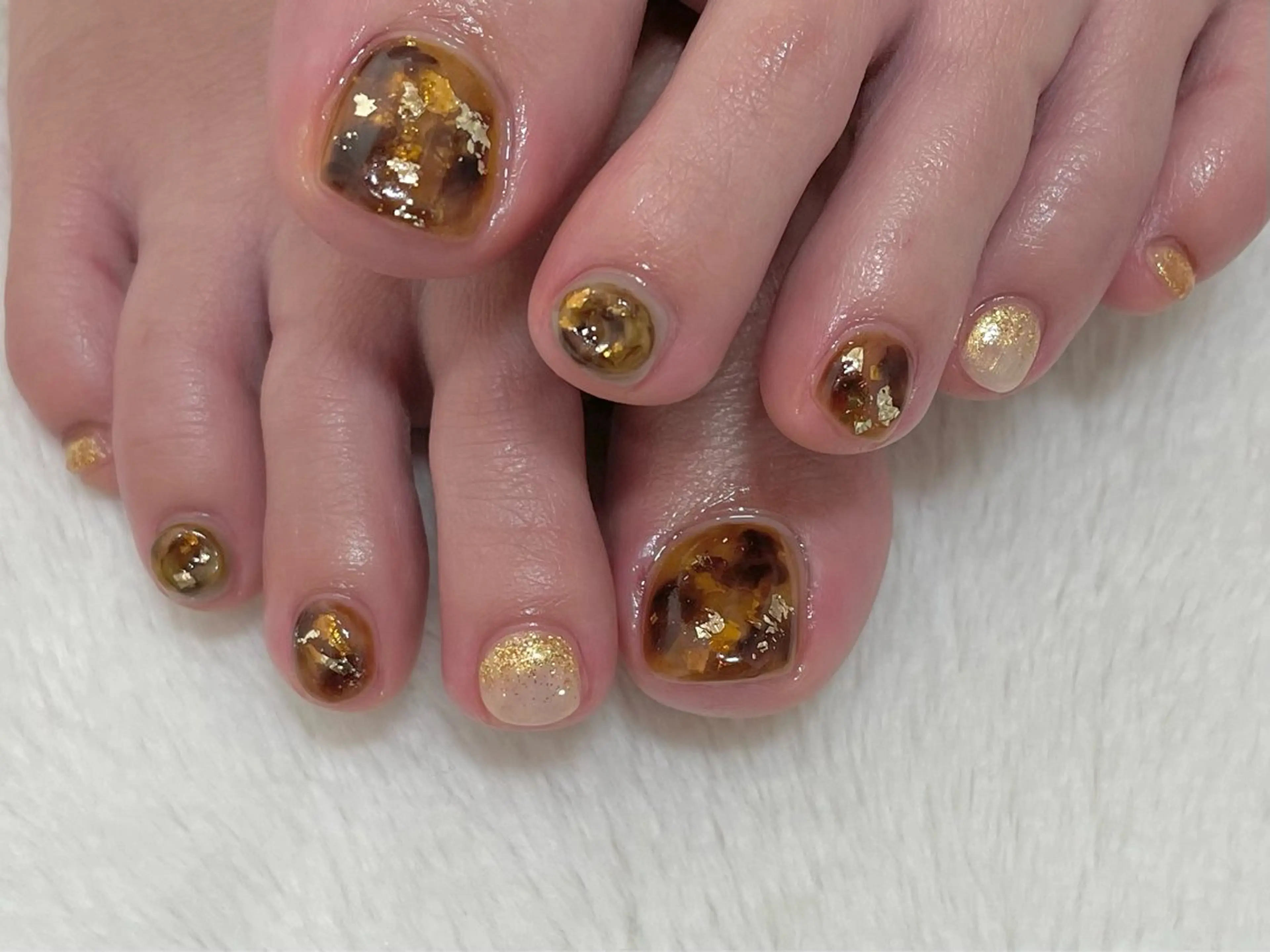 ネイル べっ甲ネイル riri-nail Rie Endoのネイルデザイン