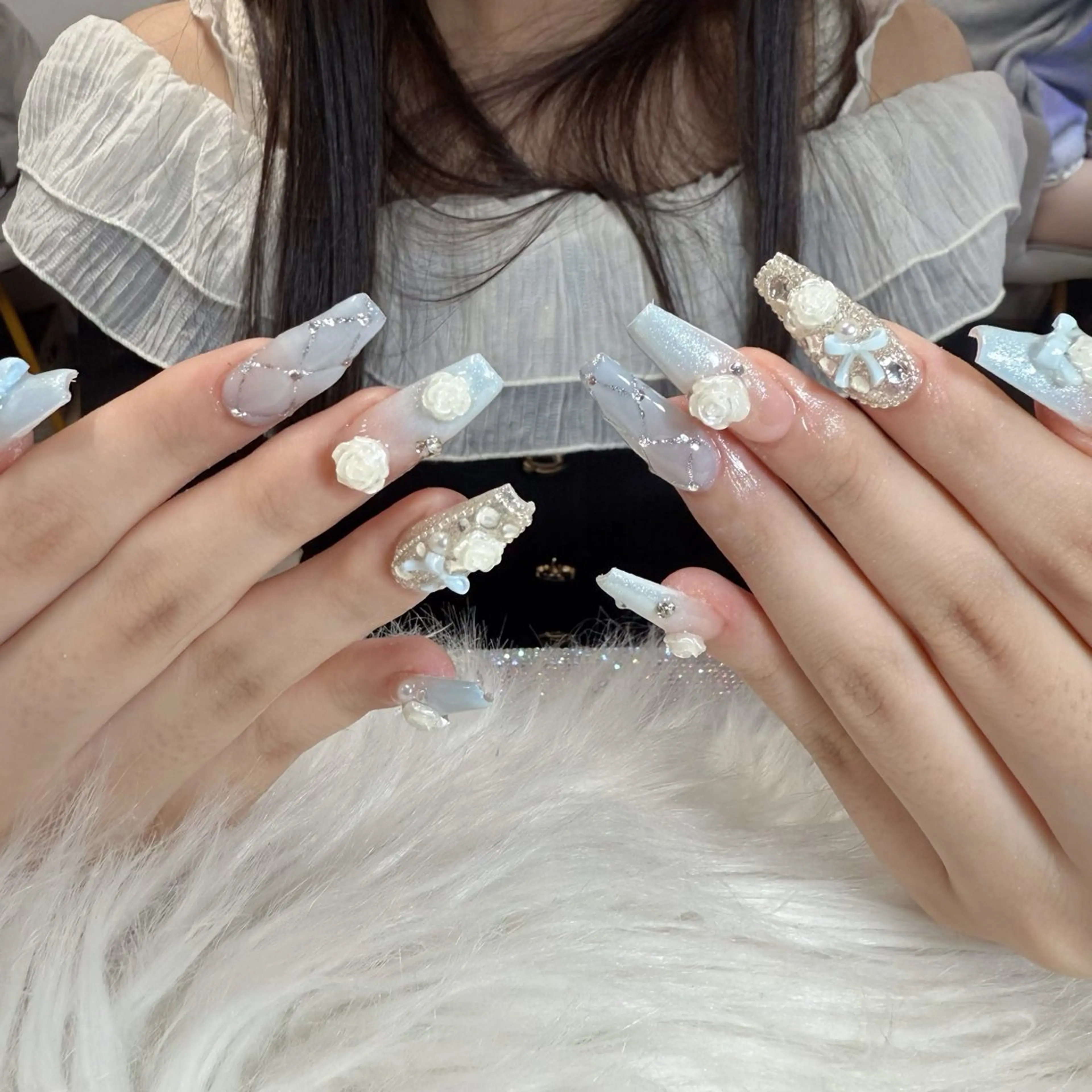 ネイル ハンドネイル 🍄Rina🍄 韓国風ネイルのネイルデザイン