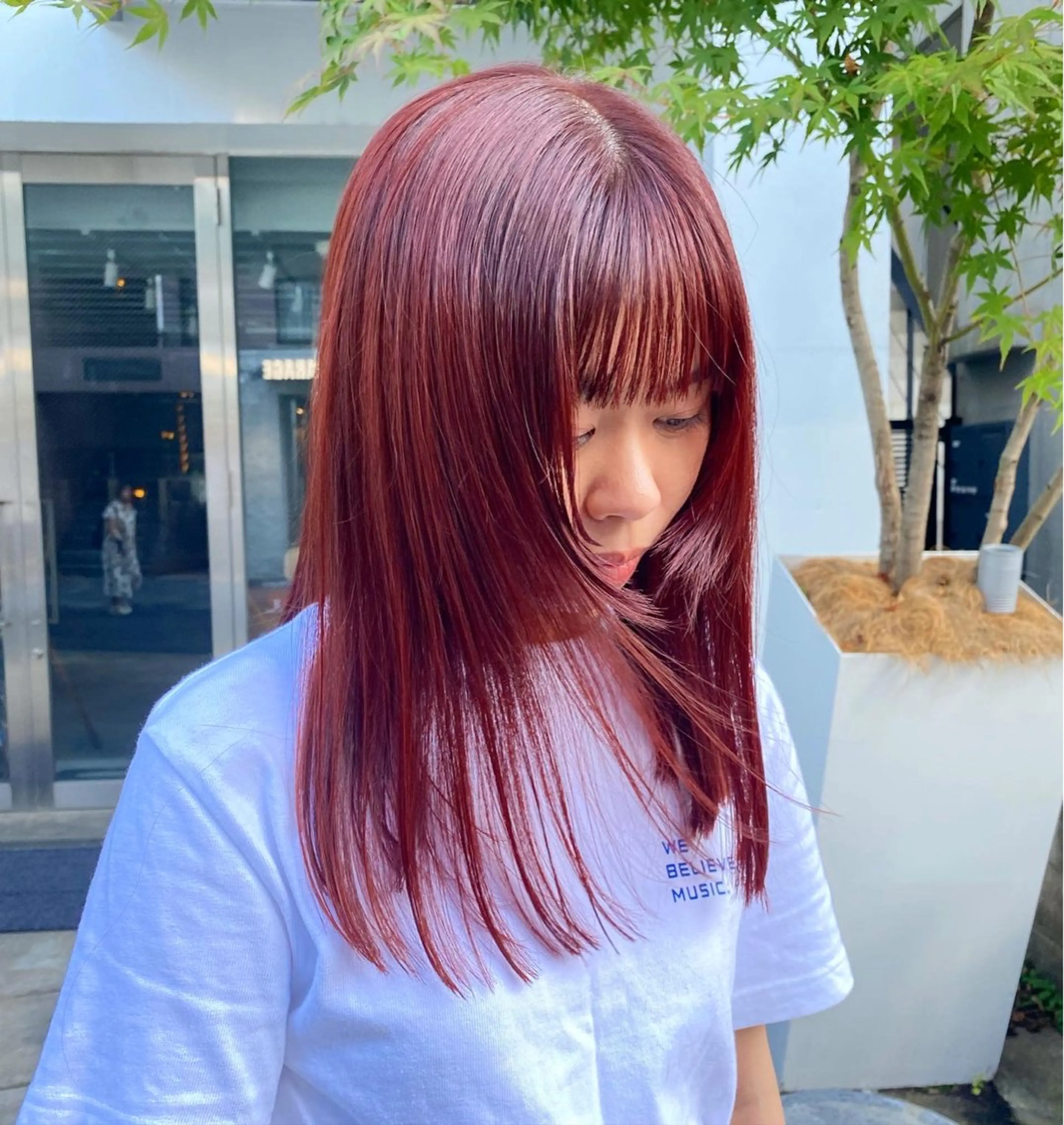 ミディアム カラー ブリーチ ブリーチなしカラー ヘアカラー トリートメント Lomalia 🤍🫧/makoのヘアスタイル