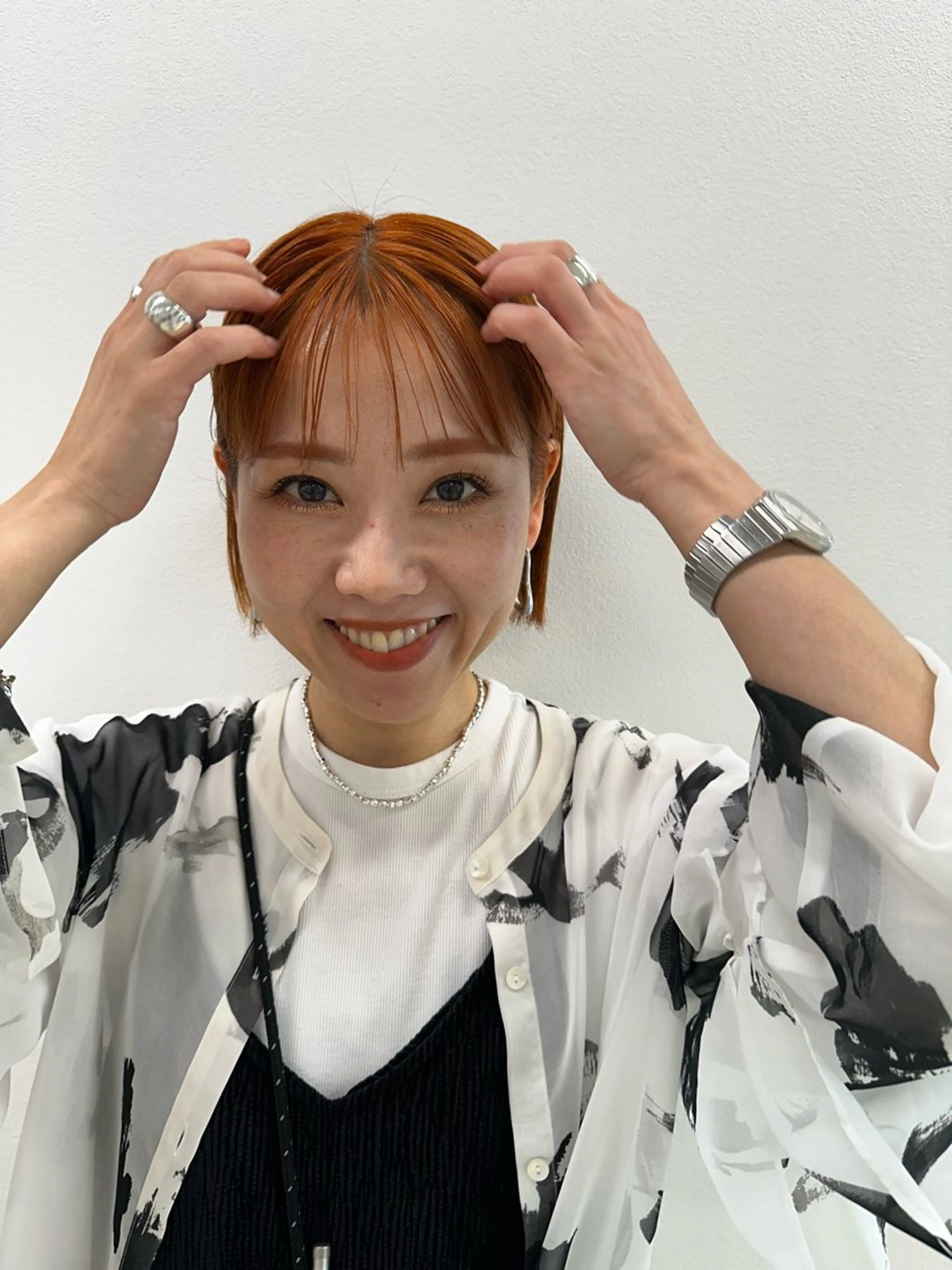 ミディアム ヘアカラー トリートメント 髪質改善/韓国/ ヘアセット/夏美のヘアスタイル