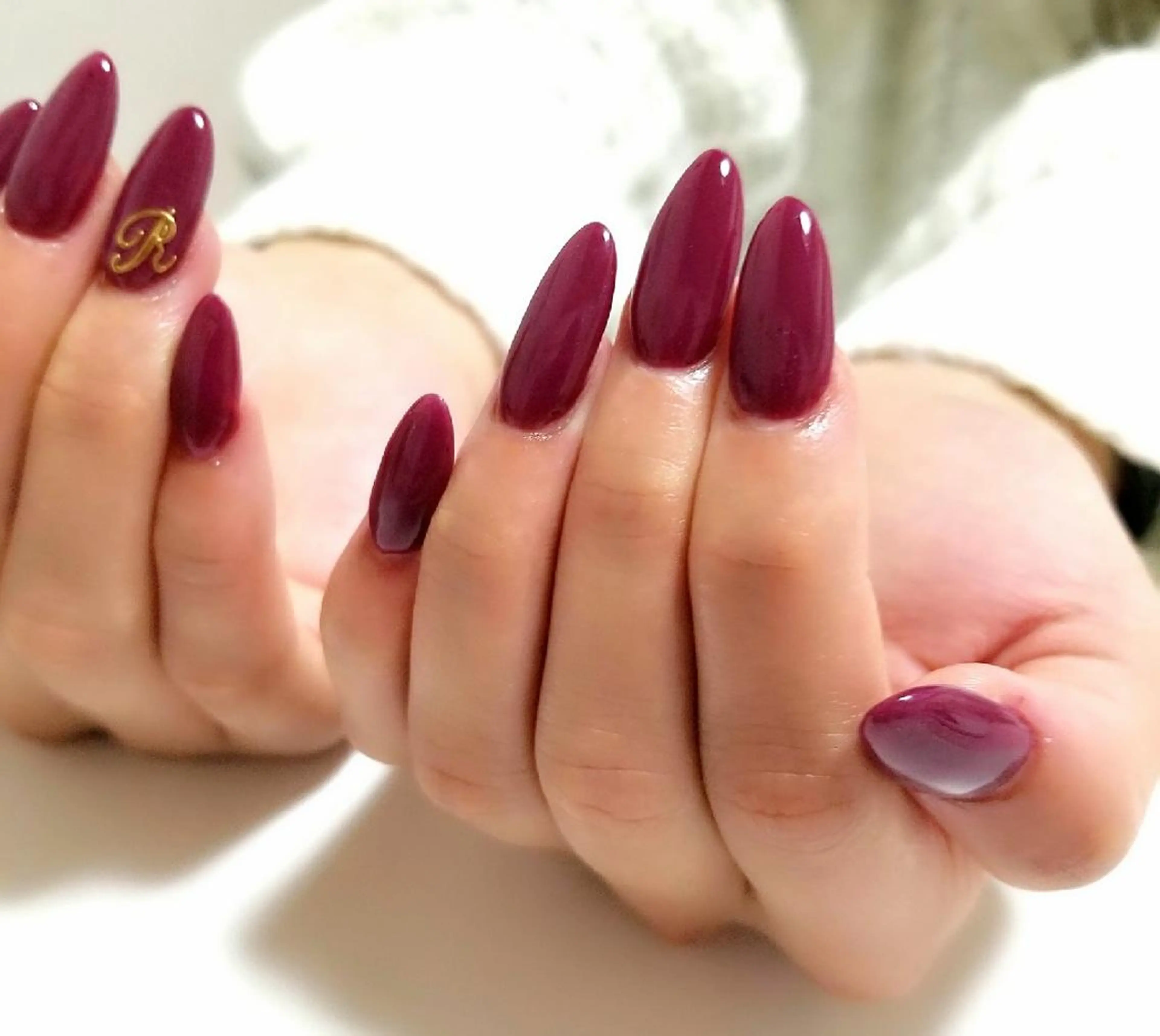 ネイル ワンカラーネイル スカルプネイル nail salon ipuniのネイルデザイン
