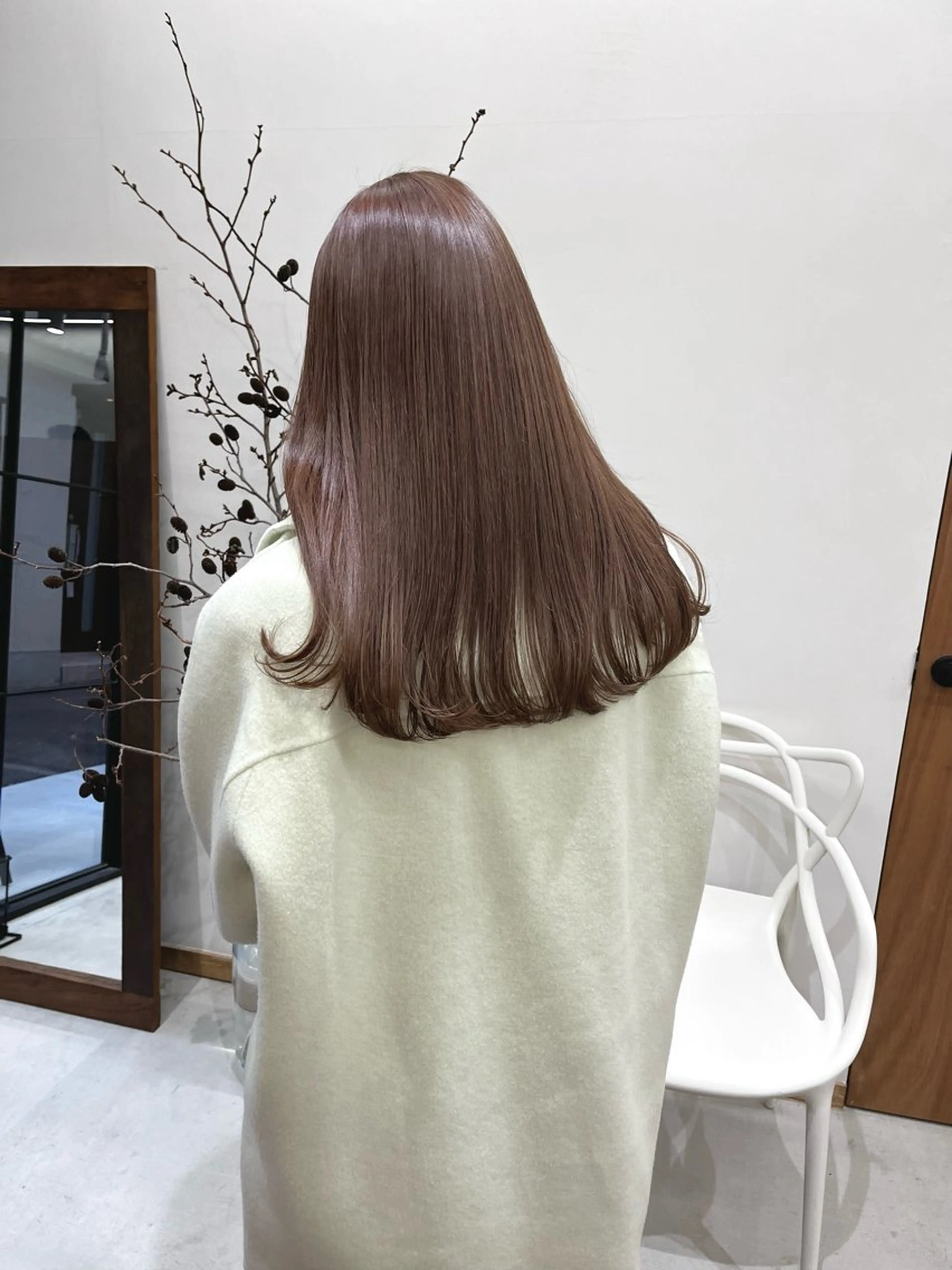 ロング カラー ヘアアレンジ ブリーチ ダブルカラー ブリーチなしカラー ena/ブリーチなし 透明感・レイヤー🎀のヘアスタイル