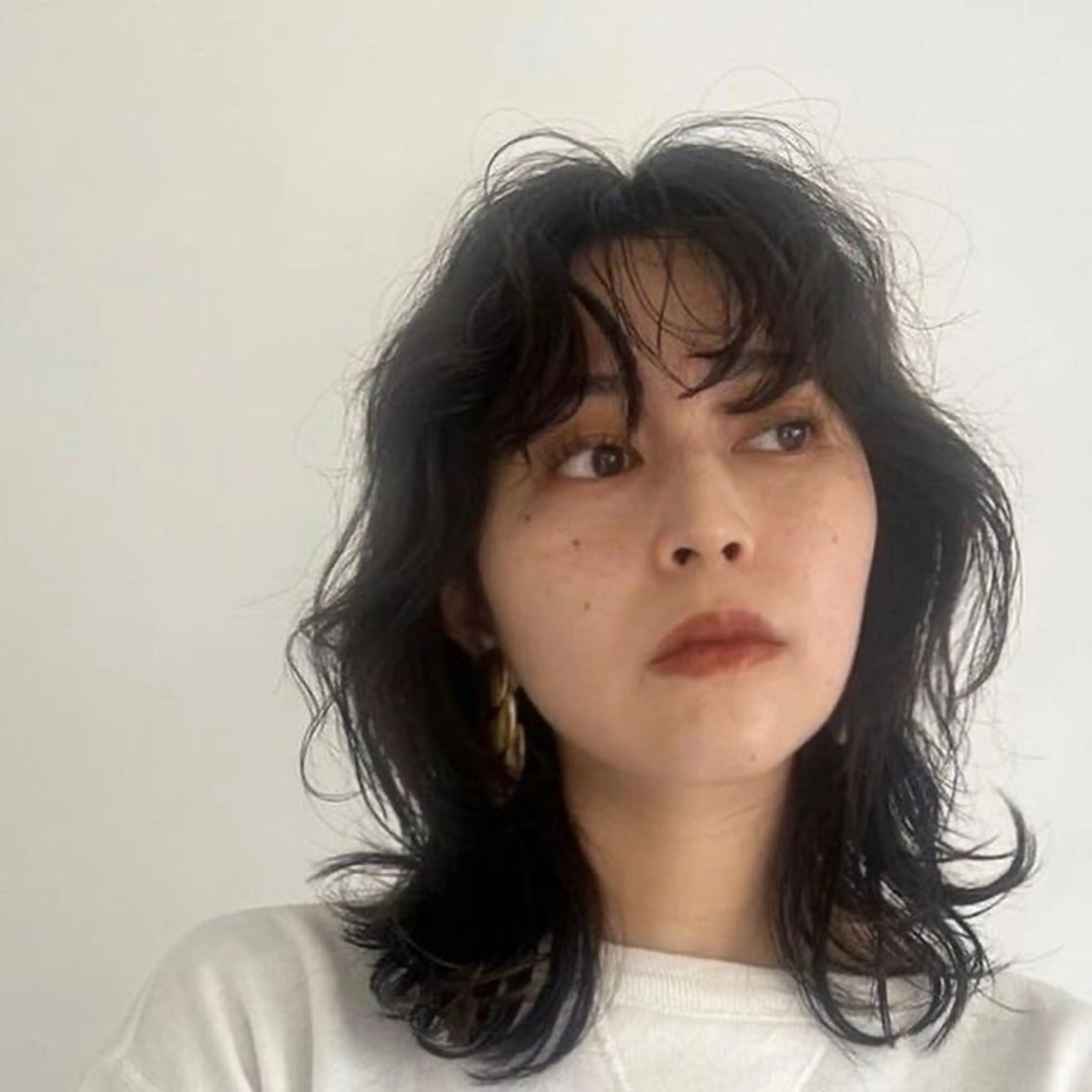 ミディアム パーマ ミディアムパーマ ニュアンスパーマ 橋本叶夢/ お洒落hairのヘアスタイル