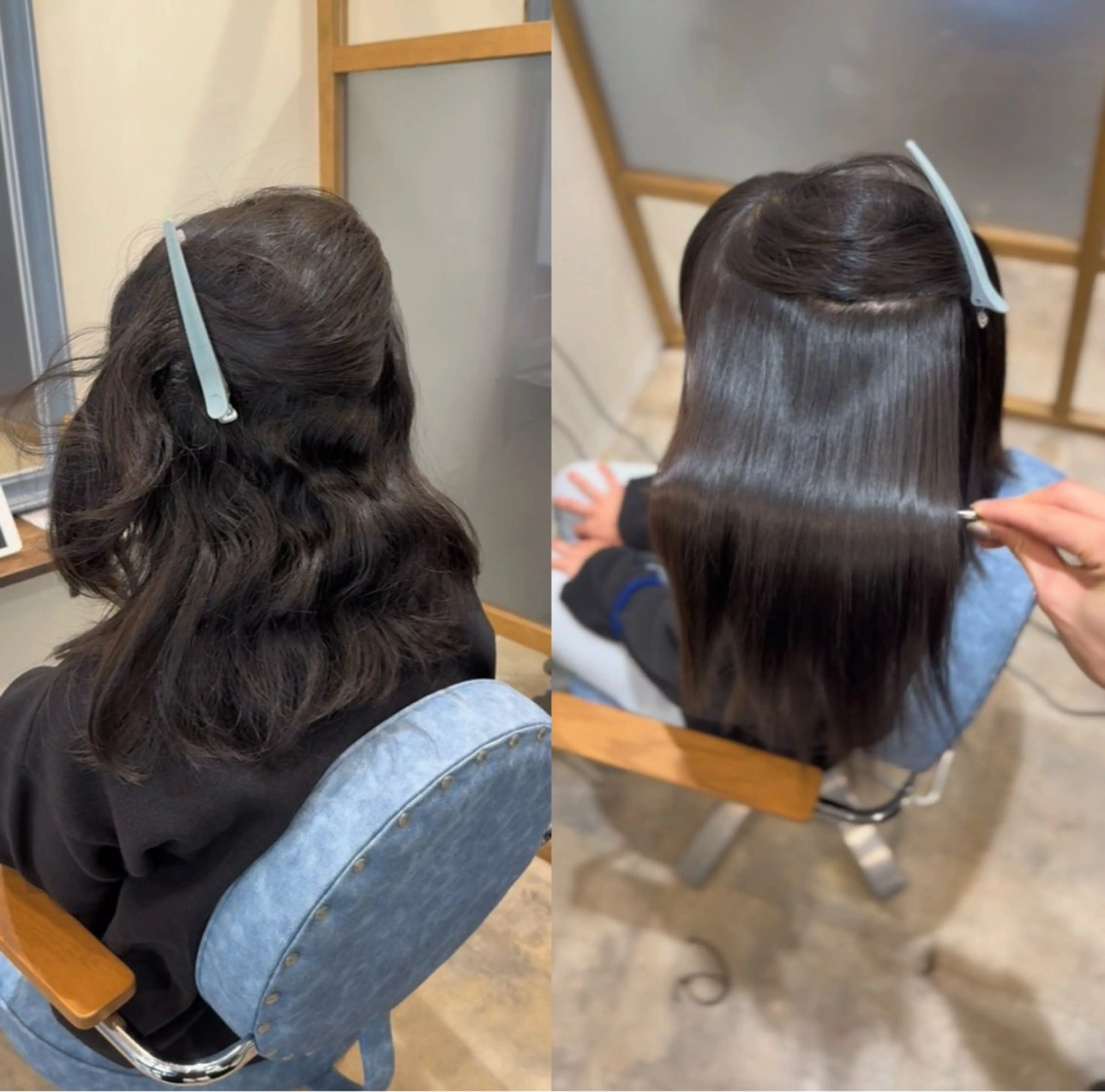 ロング 髪質改善 カット 縮毛矯正 トリートメント 本間 遥翔のヘアスタイル