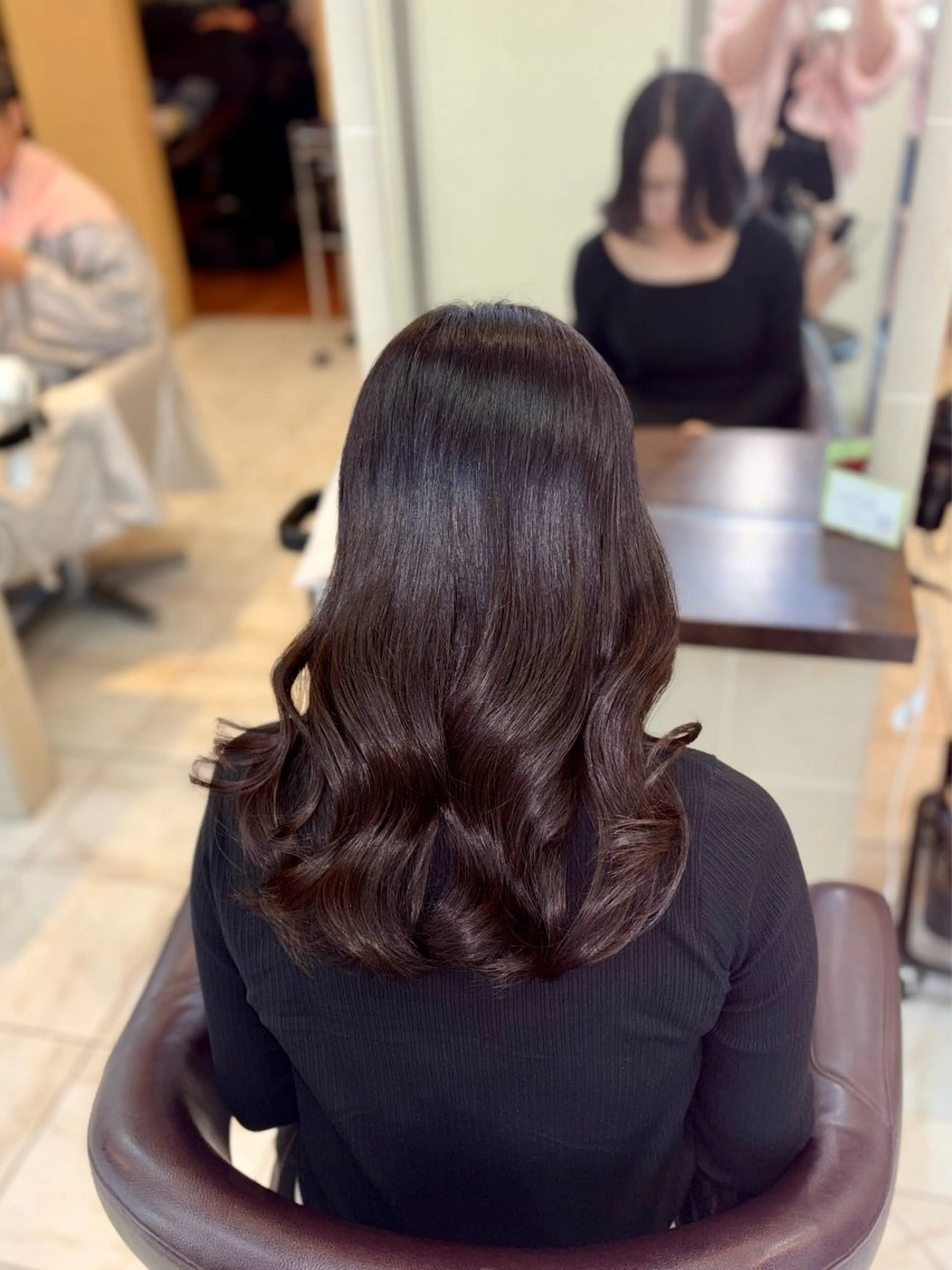 ロング カラー カット ヘアカラー トリートメント 🎀透明感カラー 🐈ナズナのヘアスタイル