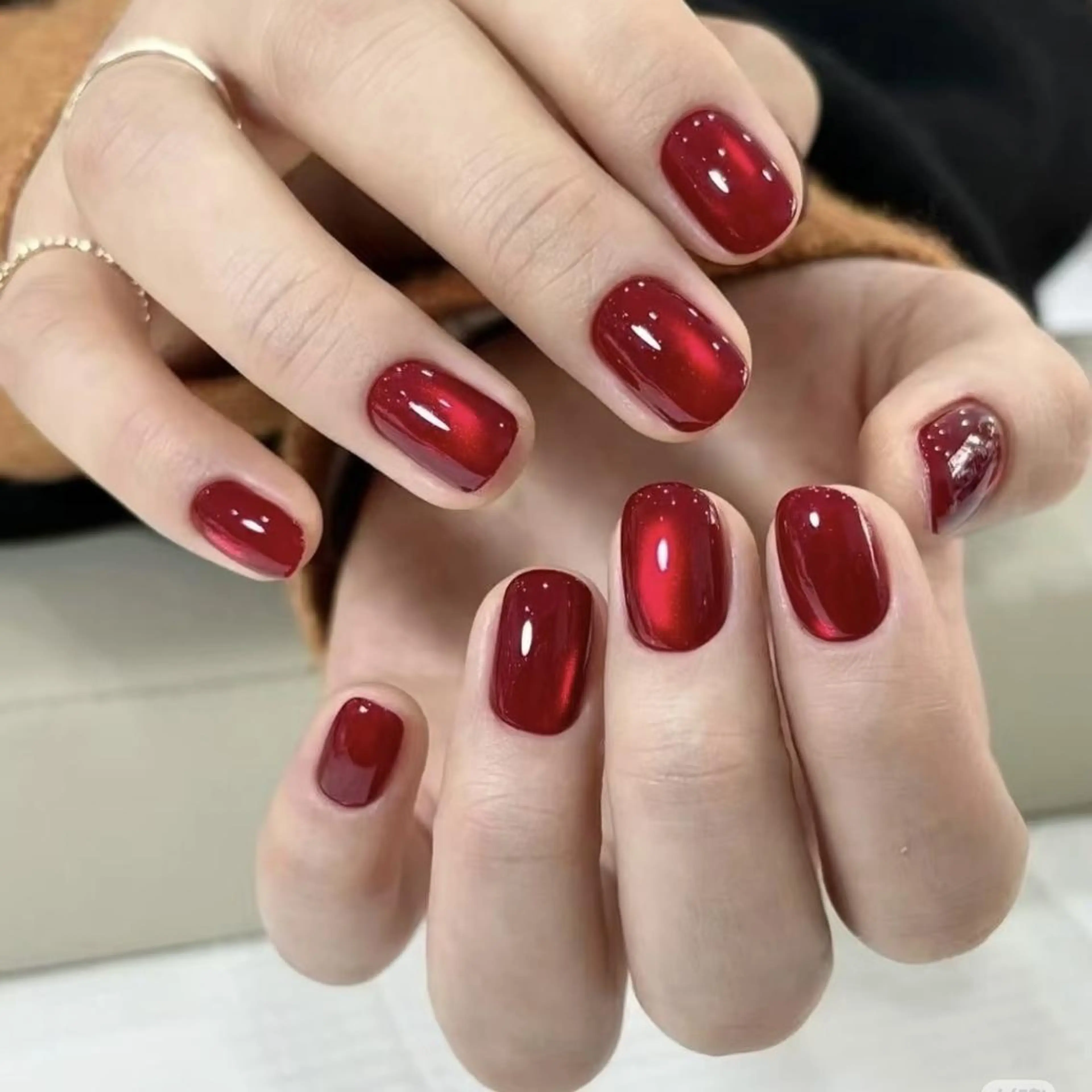 【練習モデル】ハンドORフット✨マグネットワンカラーネイル🎀甘皮ケア付き💅の写真
