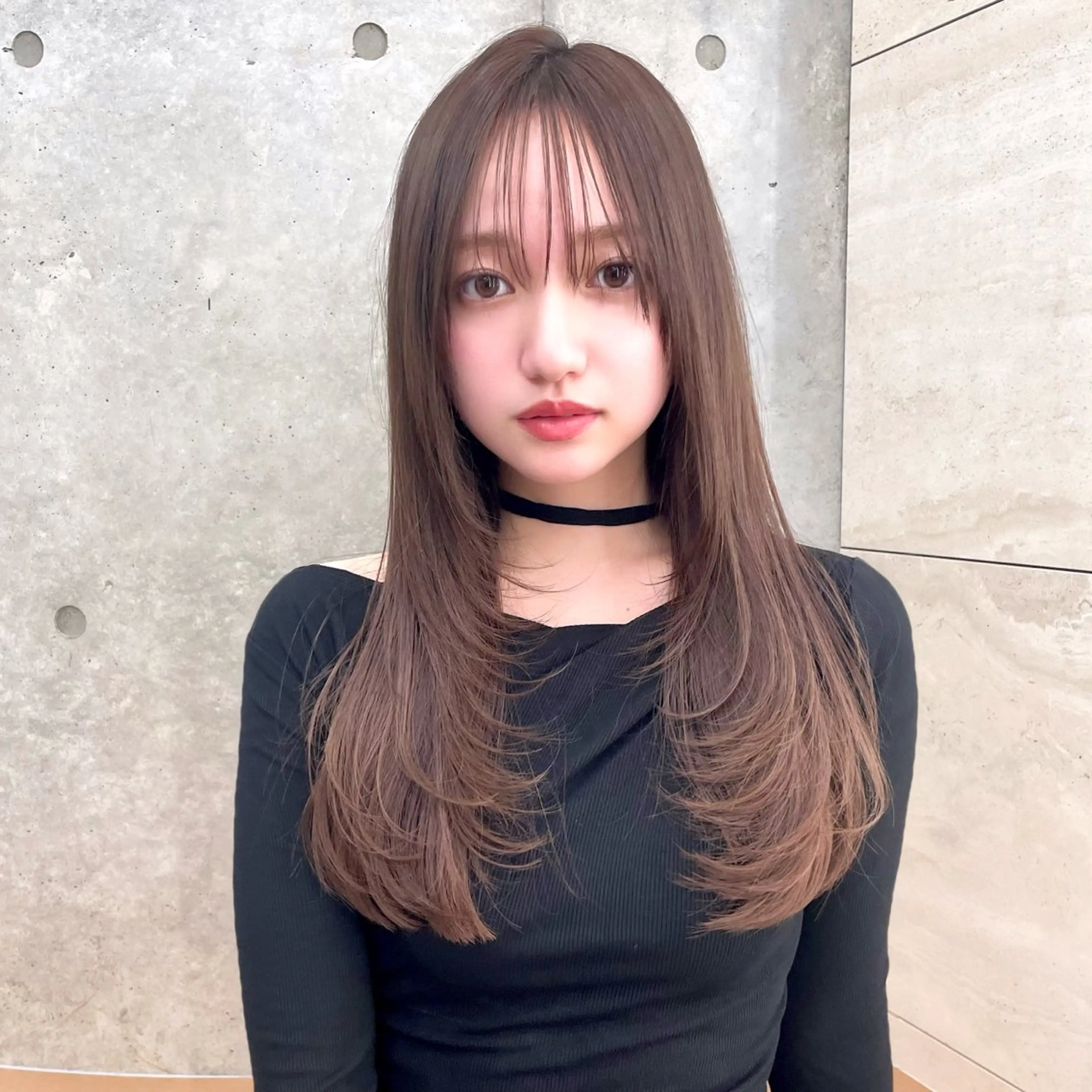 ロング カラー カット ヘアカラー トリートメント 韓国ヘア🇰🇷 レイヤー/芝春樹のヘアスタイル