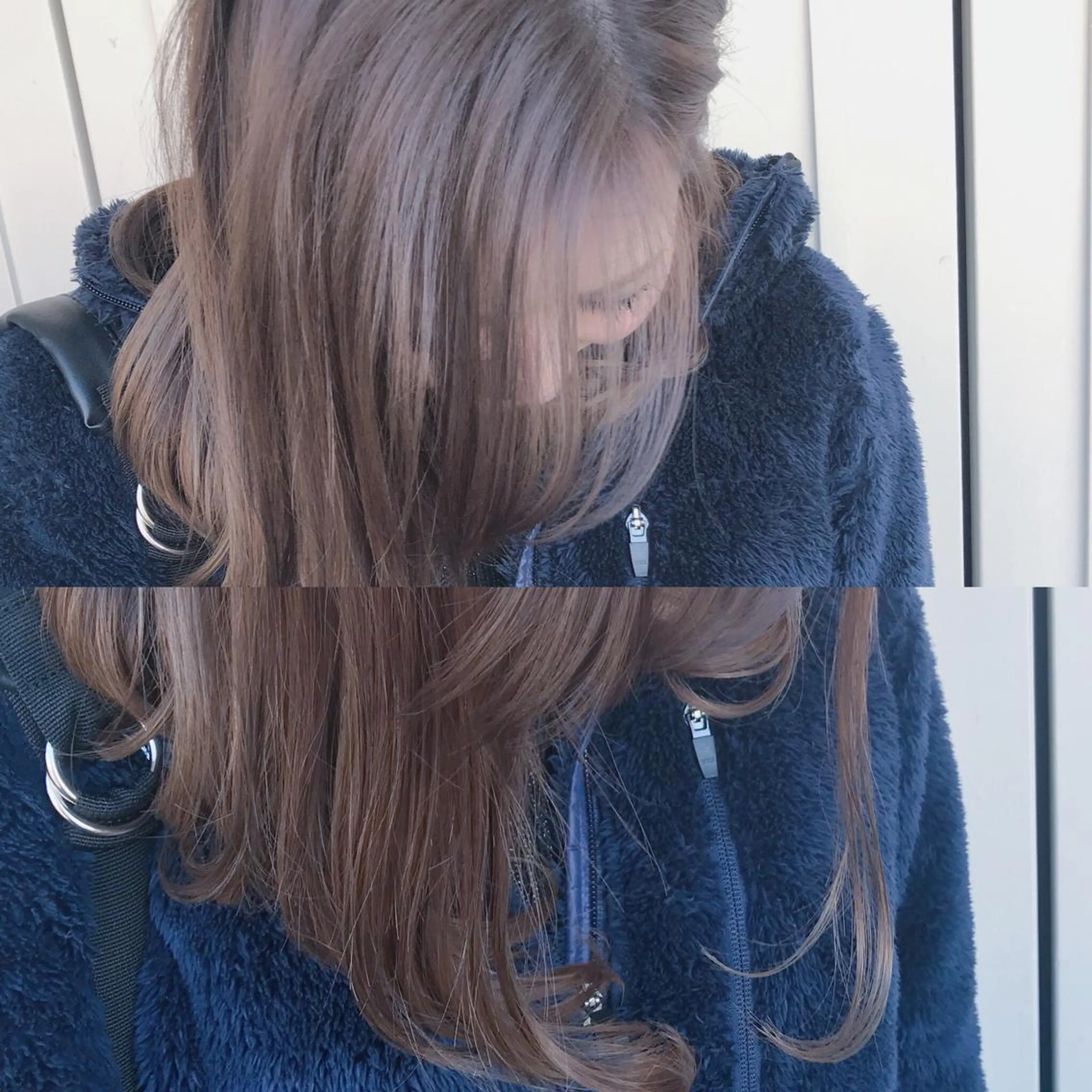 ミディアム カラー ヘアアレンジ ハイライトカラー ハイライト 【体験】韓国 メイク&ヘア天神のヘアスタイル