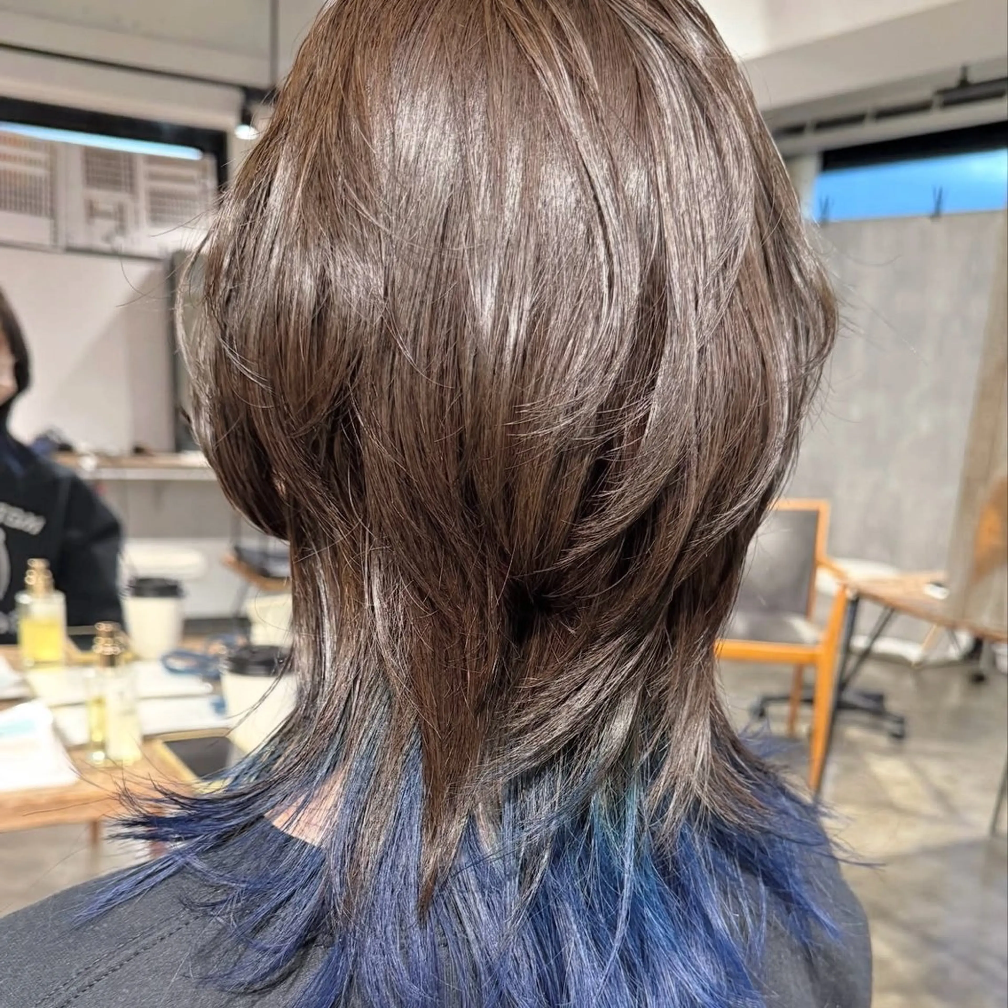セミロング カラー ヘアカラー ナチュラルカラー/ ハイトーン AMIのヘアスタイル