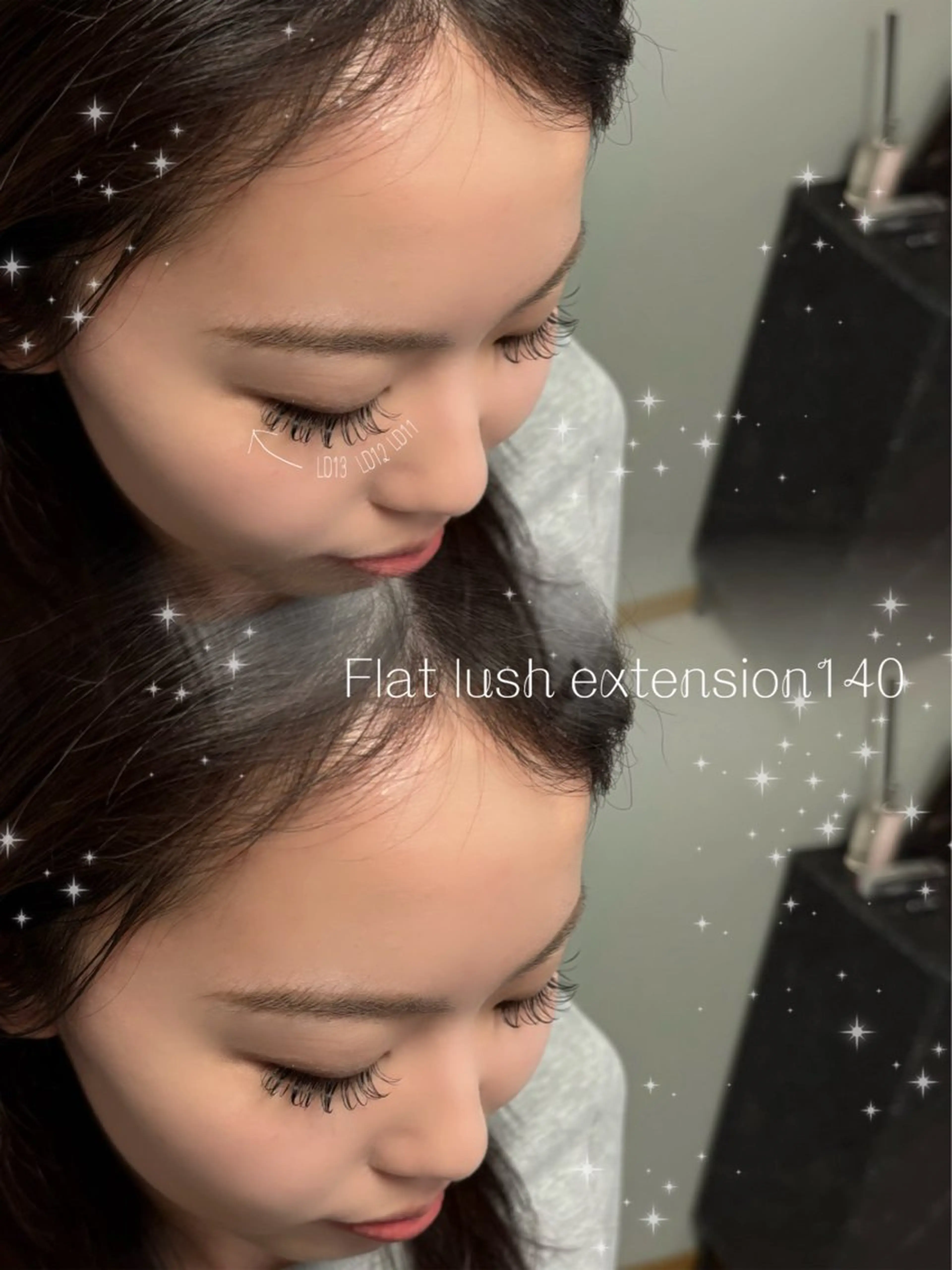 マツエク・マツパ 束感まつ毛 Dカール フラットラッシュ マツエク mellow/ rioのマツエク・マツパデザイン