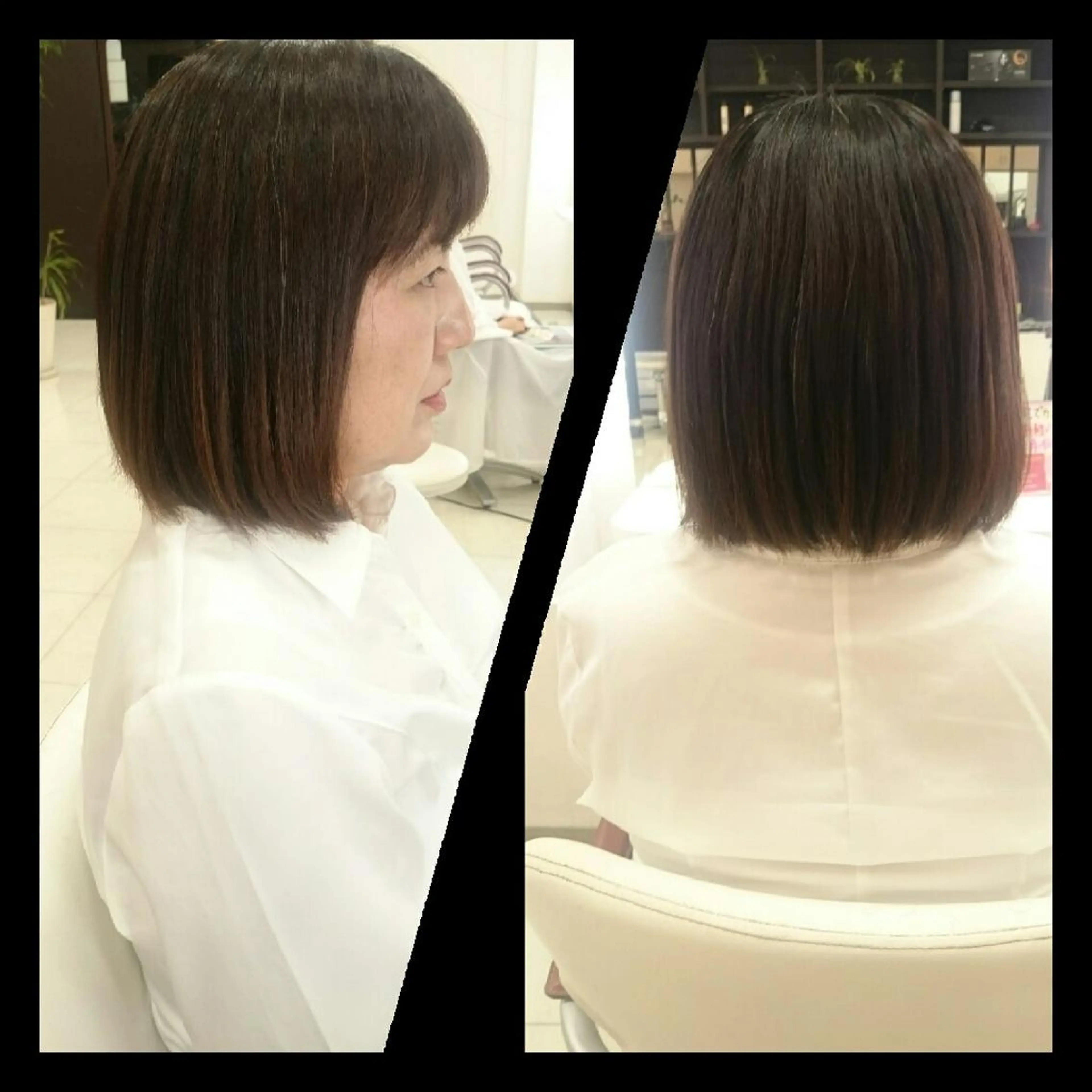 ミディアム キンジョウ エナミのヘアスタイル