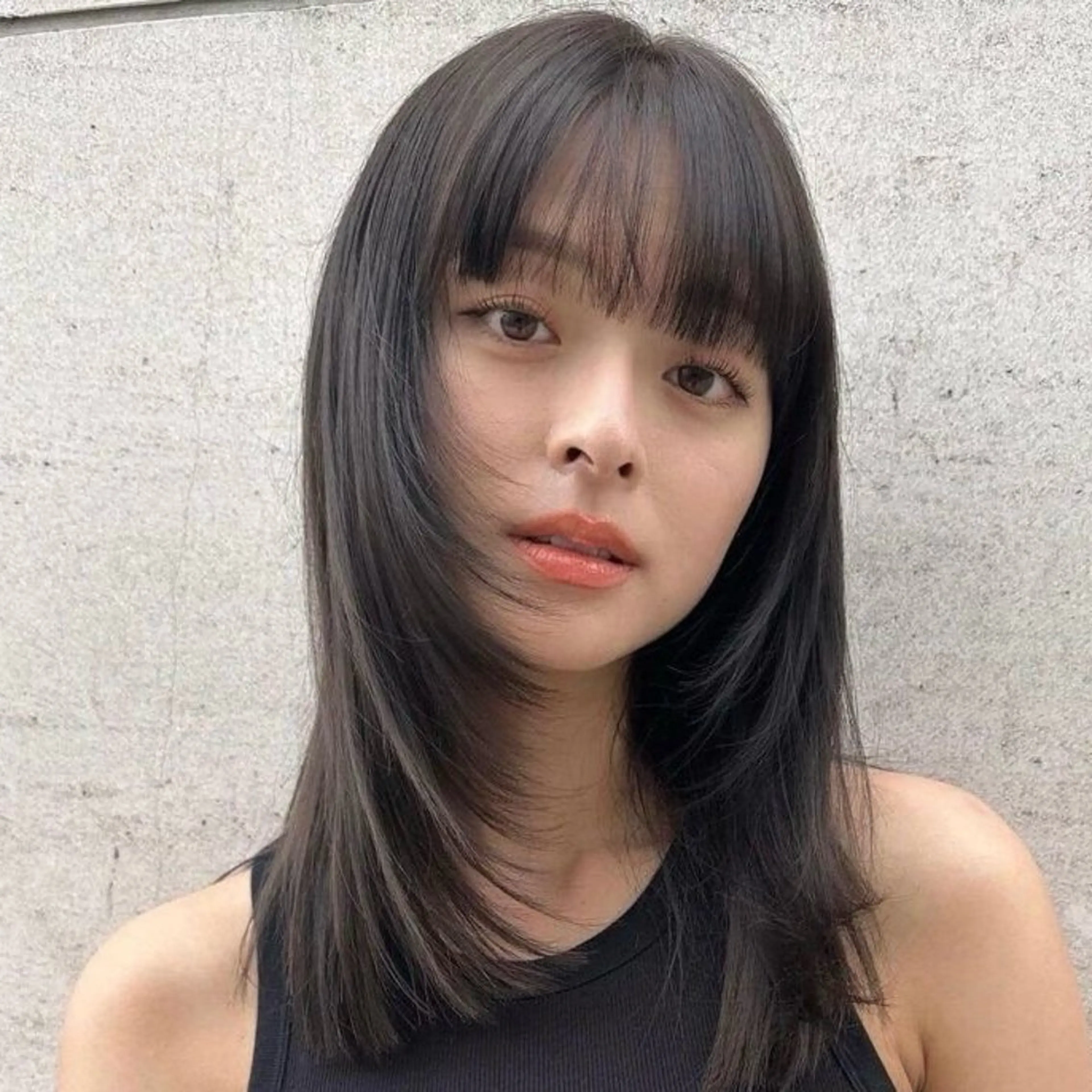 ロング ヘアアレンジ 韓国風ヘア レイヤーカット ロング fifth 石川 凪のヘアスタイル