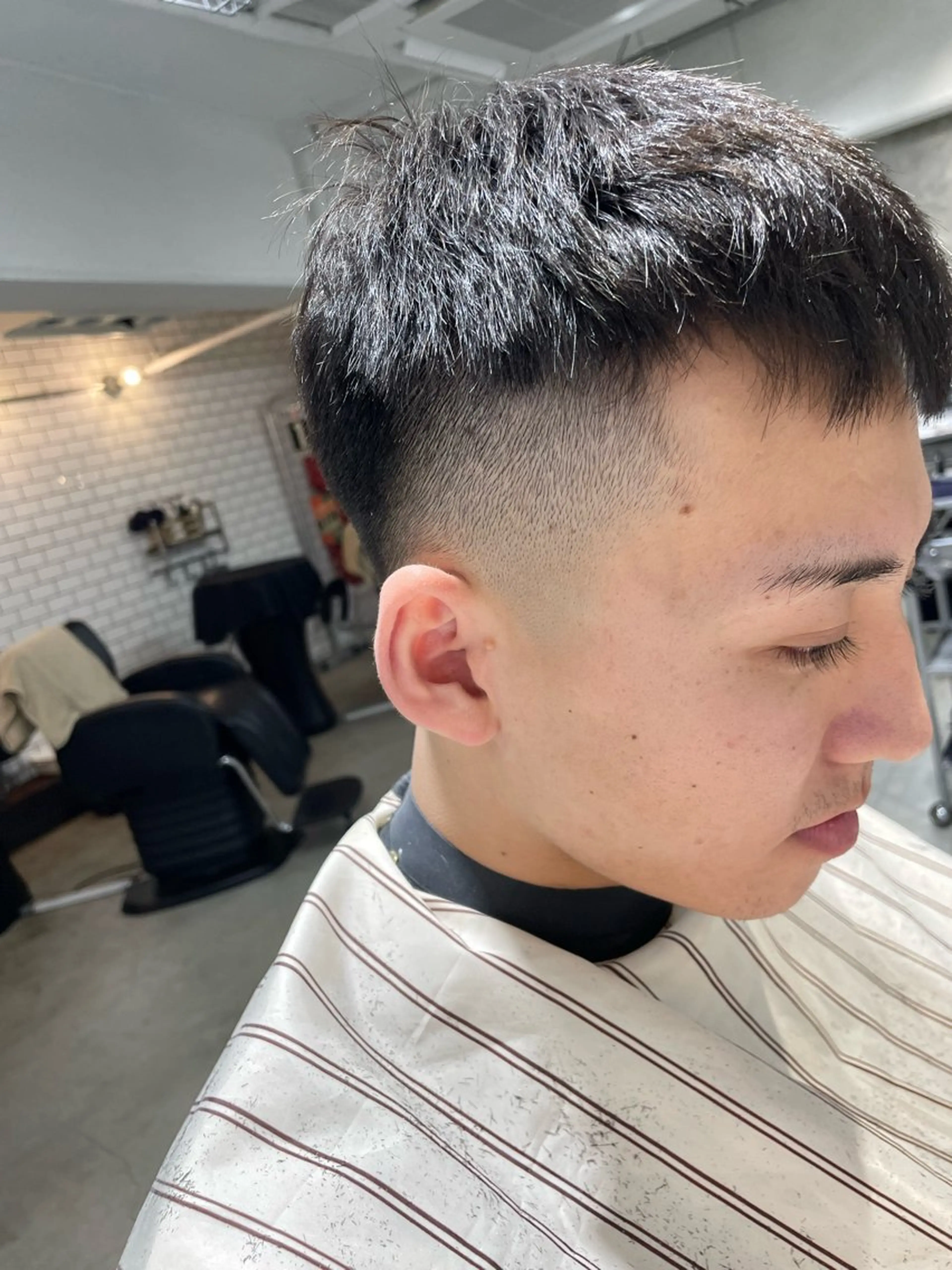 メンズ フェードカット スキンフェード ✂︎barber✂︎ Hideのヘアスタイル