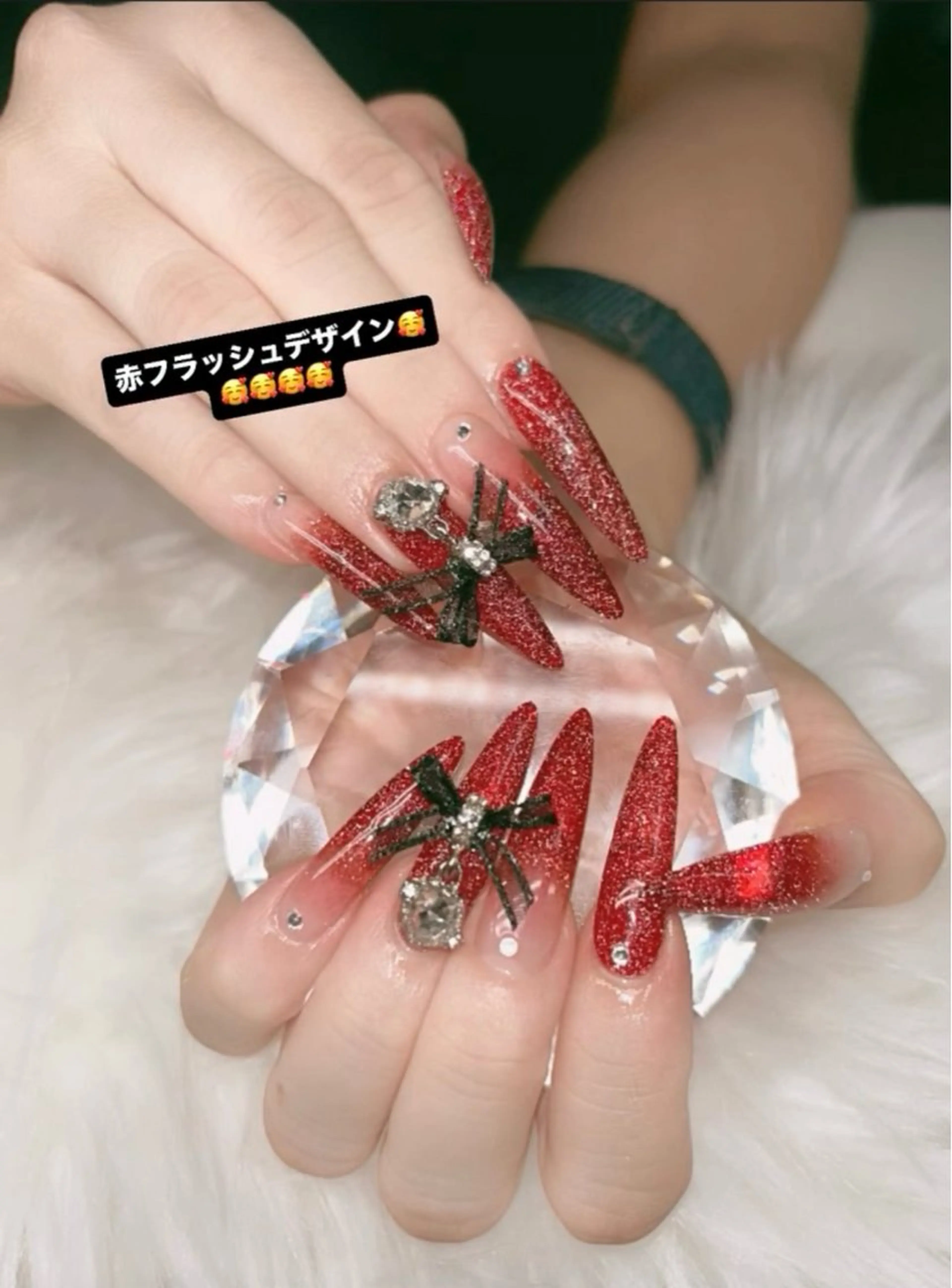 ネイル アートネイル オーロラネイル チークネイル 長さ出し フットネイル Chan nailsのネイルデザイン