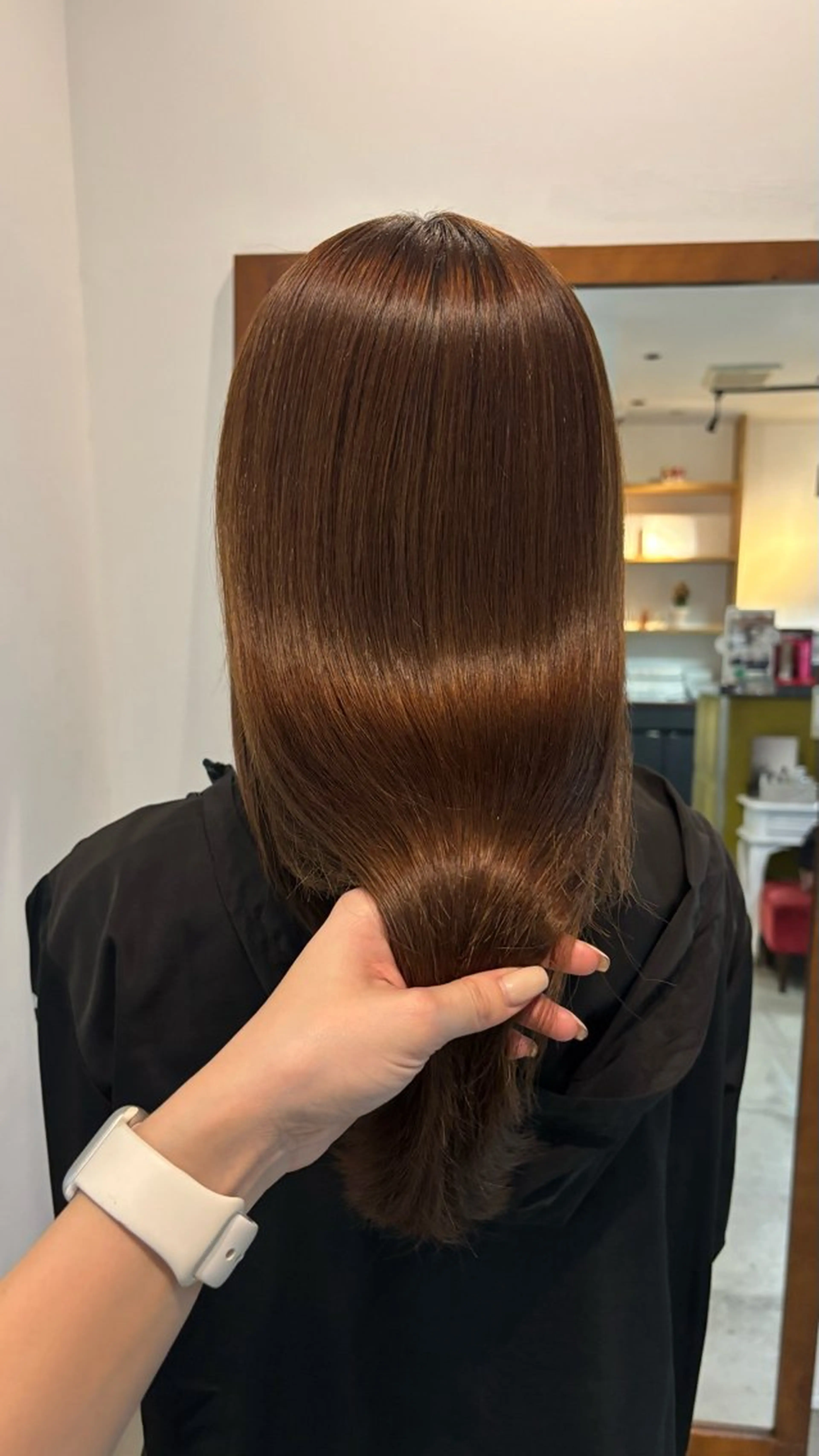 トリートメント ひいろ パーマ/カットモデルのヘアスタイル