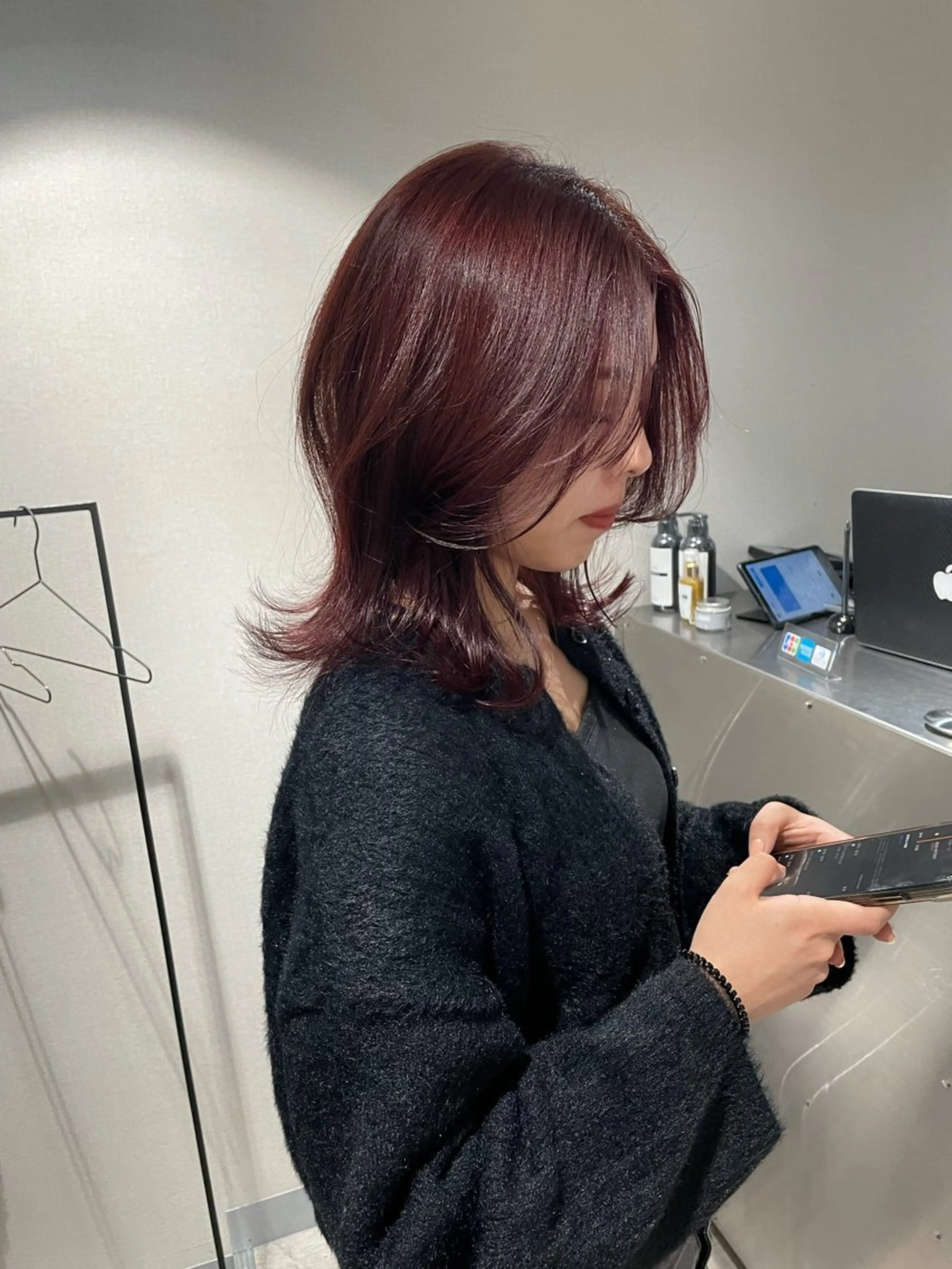 ミディアム 髪質改善 レイヤーカット 🌟ブリーチ/ボブ/ レイヤー渋谷☀️のヘアスタイル