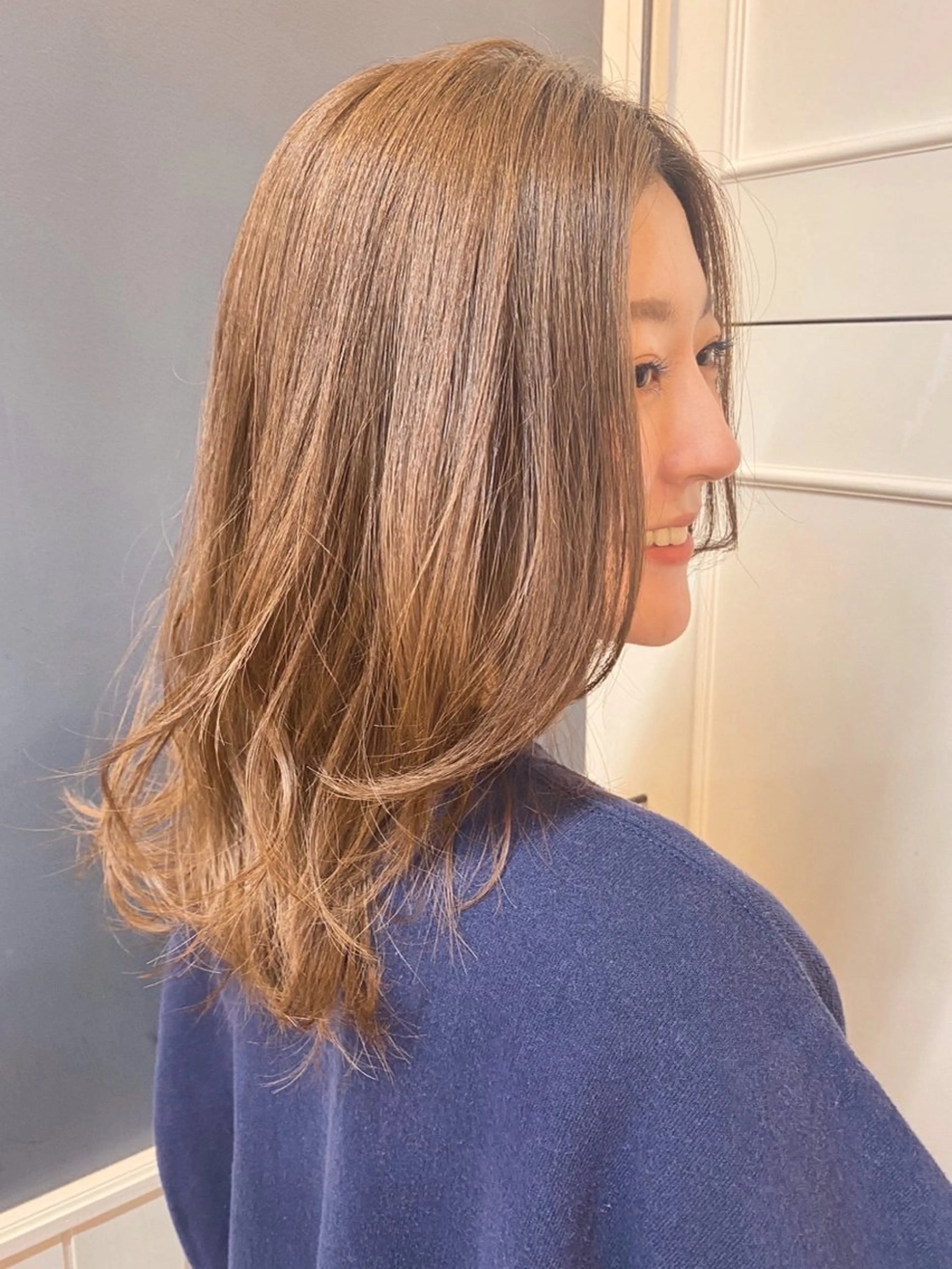 ミディアム 韓国風ヘア 韓国ヘア sasugaのヘアスタイル