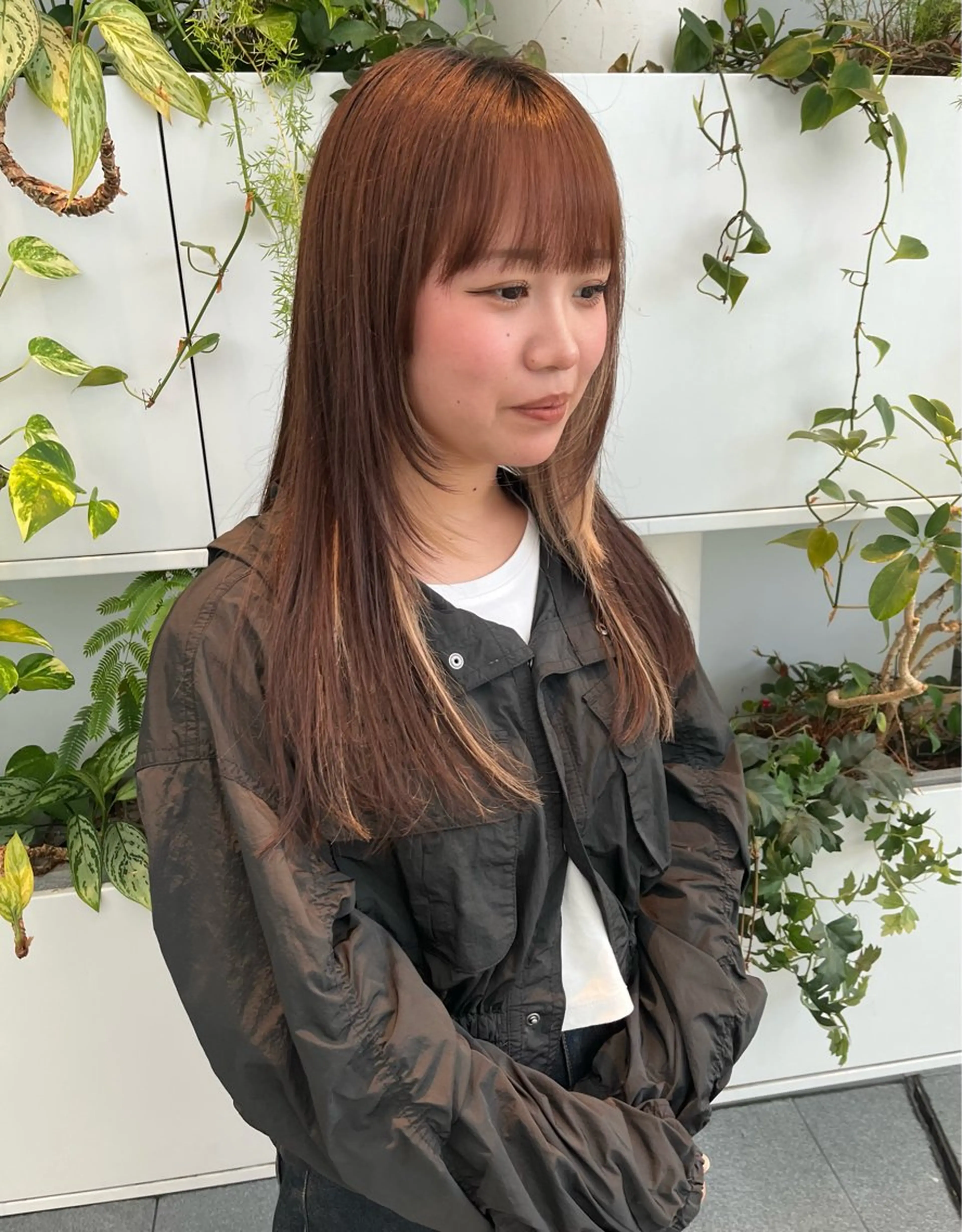 セミロング つぼみ/パーマ ／レイヤー／ボブのヘアスタイル