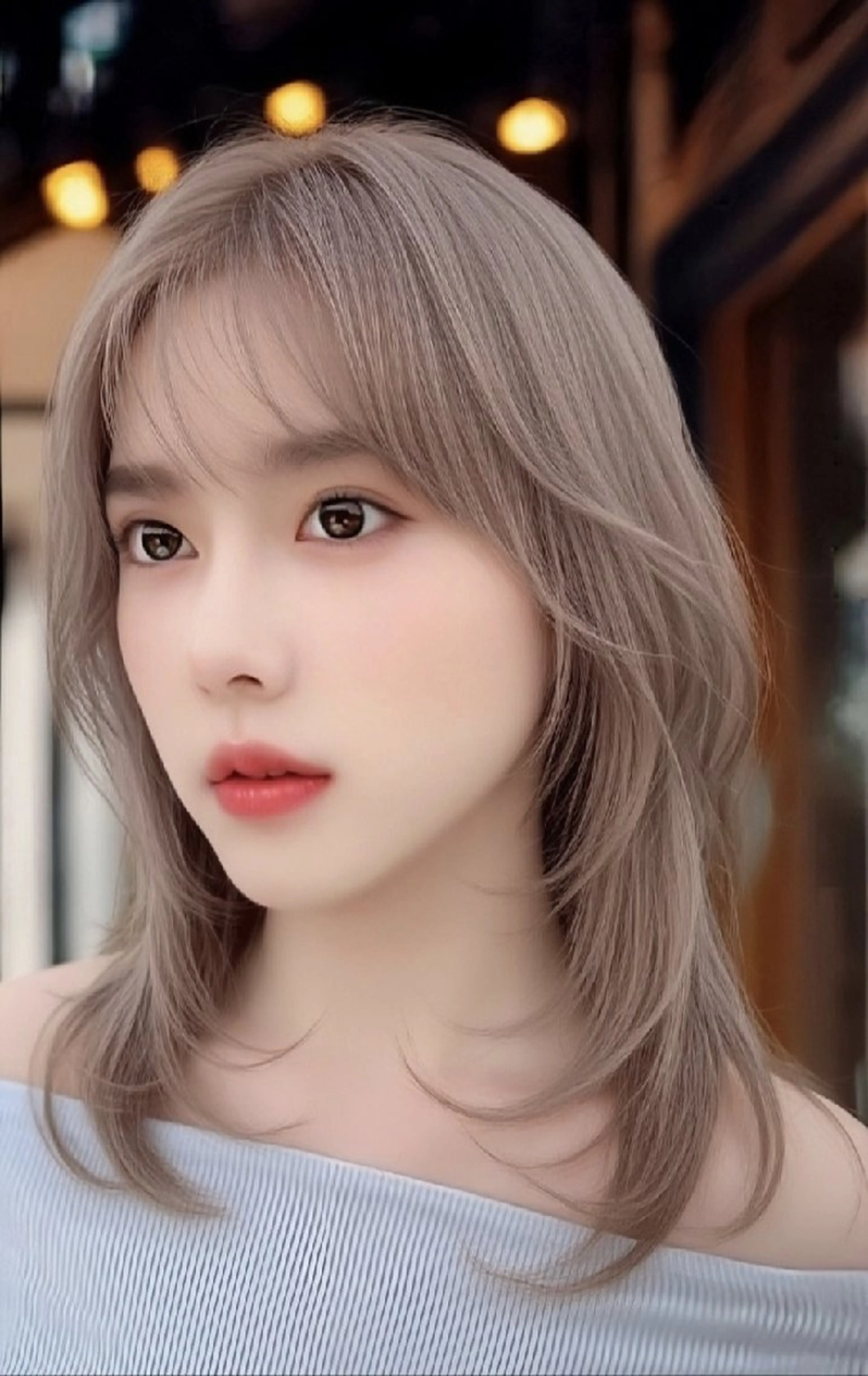 ミディアム ヘアカラー 再来率94％原宿足利 表参道★シニストラのヘアスタイル