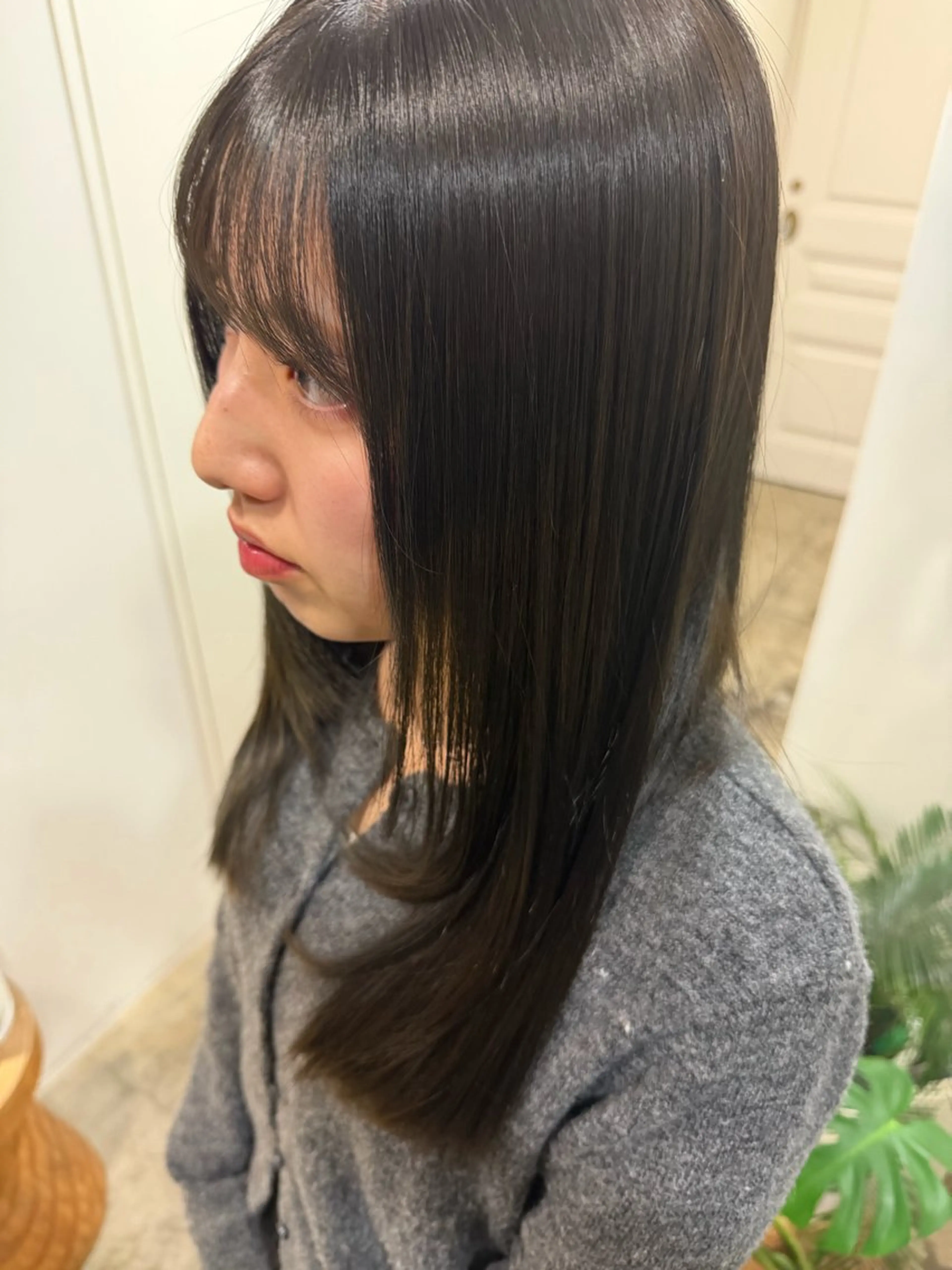 透明感カラー＋aujuaトリートメント🫒の写真