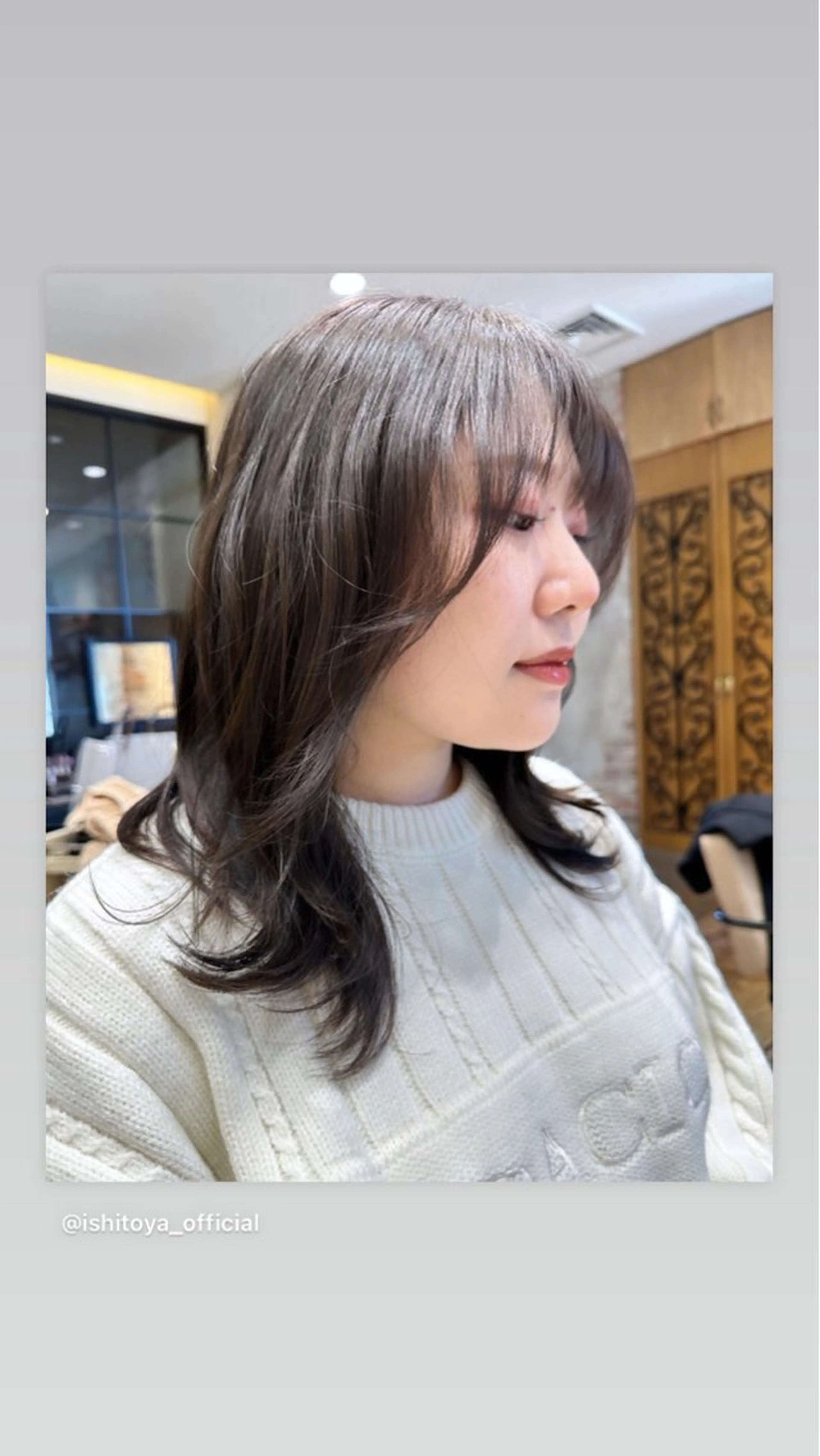 セミロング レイヤーカット 💎レイヤー/韓国 💎石戸谷のヘアスタイル