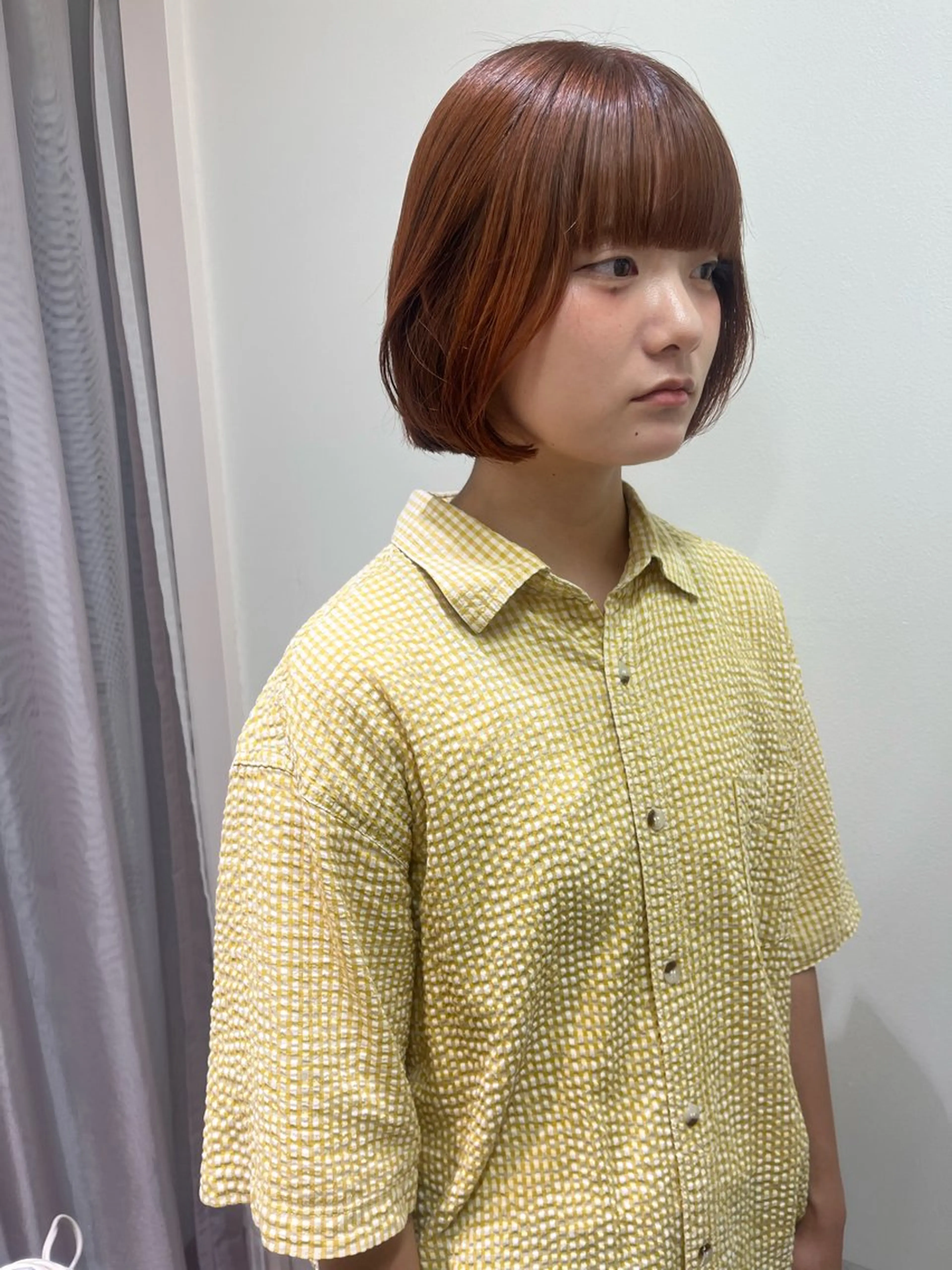 ショート カラー カット ヘアカラー トリートメント 松村 澪里のヘアスタイル