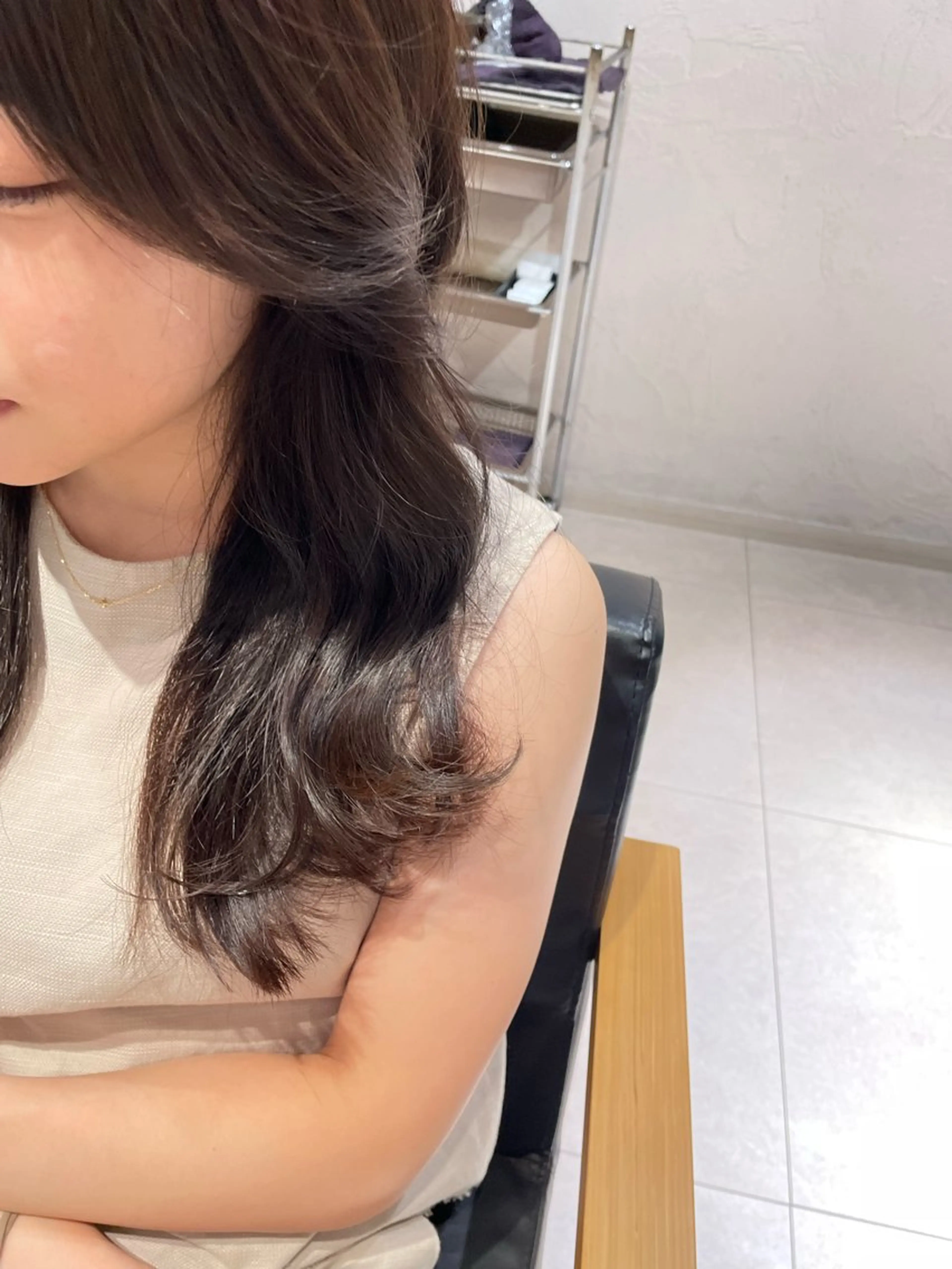 ロング カラー ヘアカラー ren ボブロブ/ミディアムのヘアスタイル