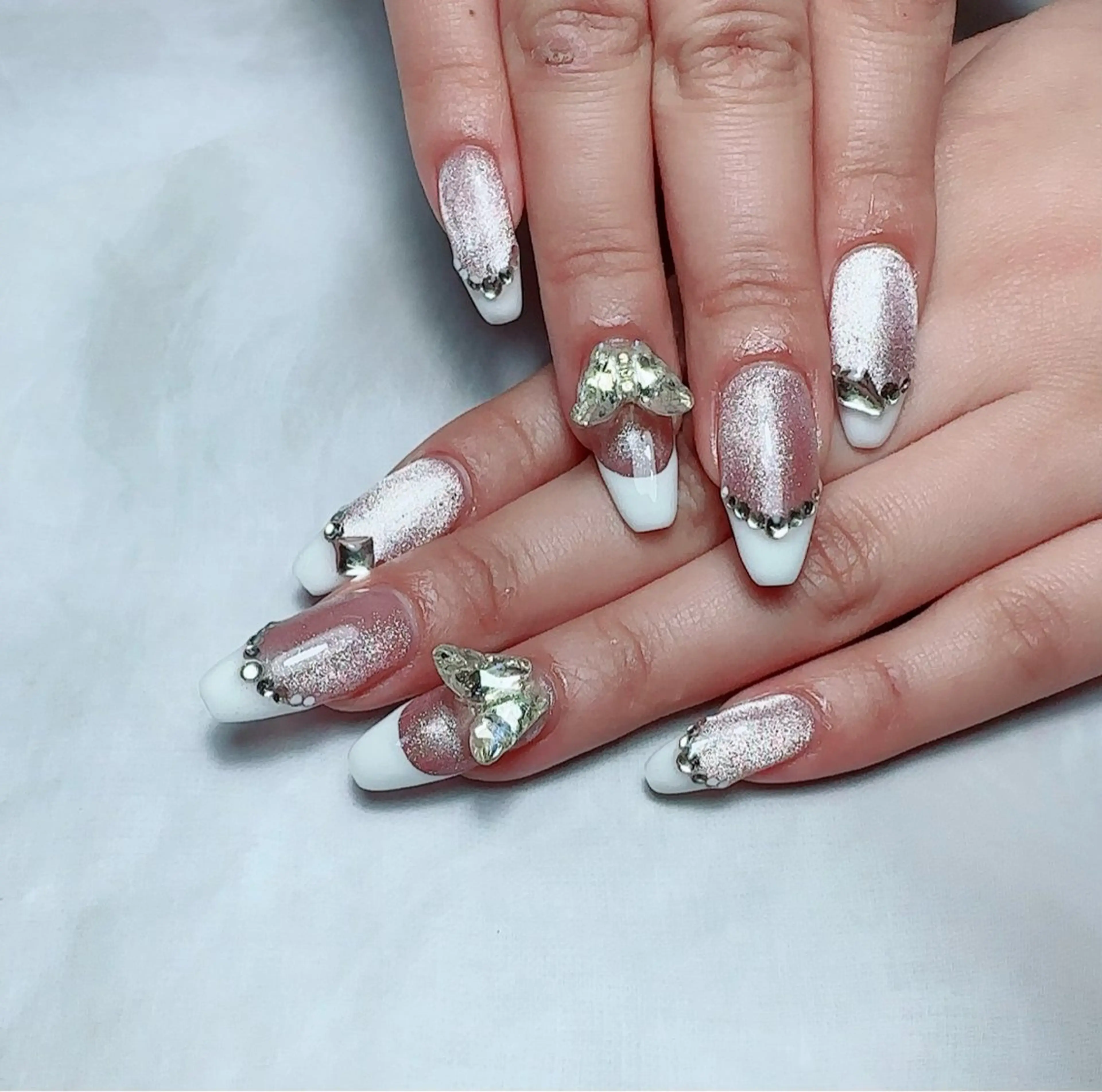 ネイル アートネイル ハート マグネットネイル 持ち込み ニュアンスネイル ハンドネイル nail salon    Mimiy..所属・Nailsalon Mimiy..♡のネイルデザイン