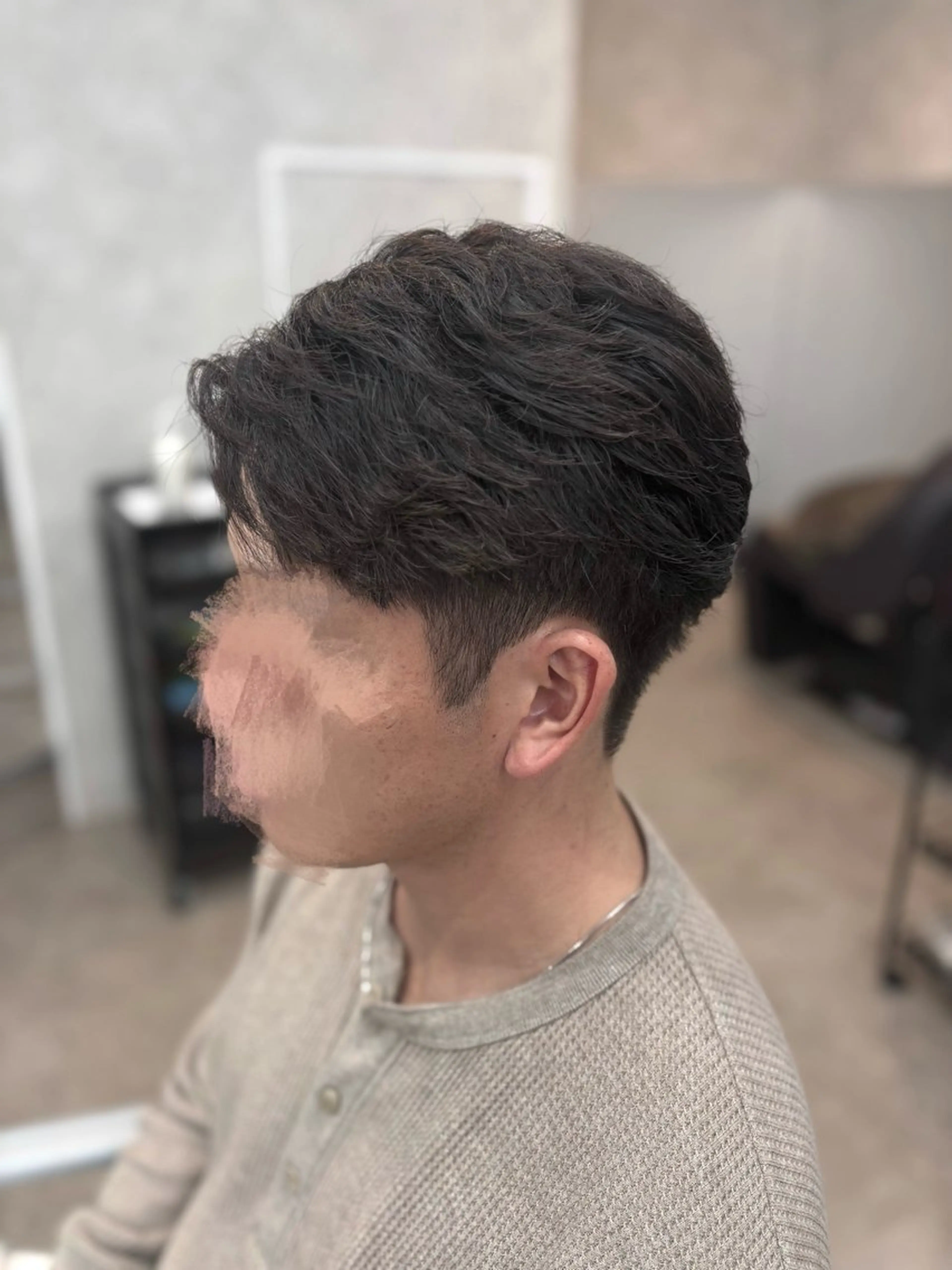 パーマ メンズ フェザーパーマ🦋 毛流れ🖤ayaneのヘアスタイル