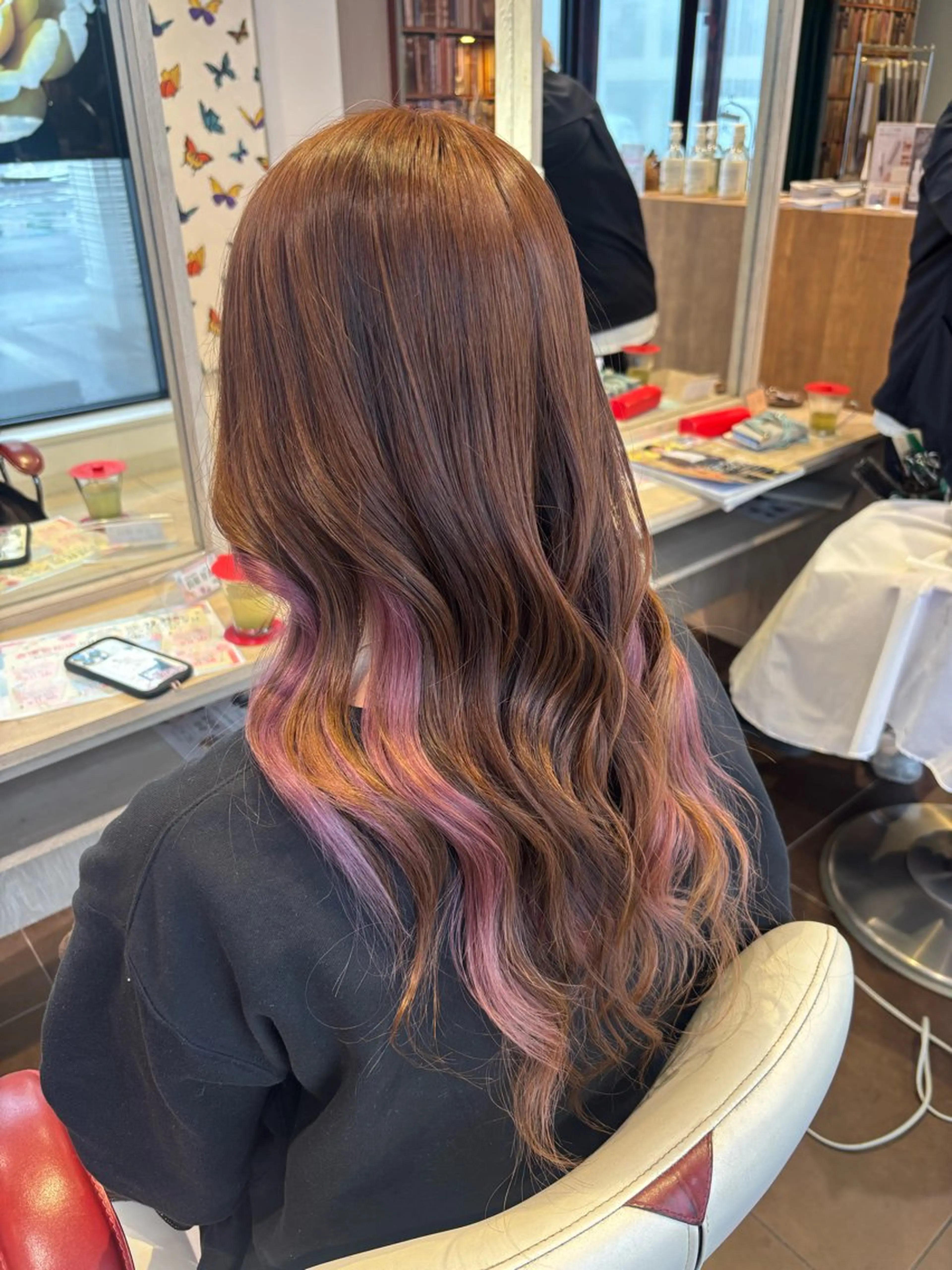 ロング カラー インナーカラー ピンクカラー 🌷艶髪カラー  / メイ🪄︎︎✨のヘアスタイル
