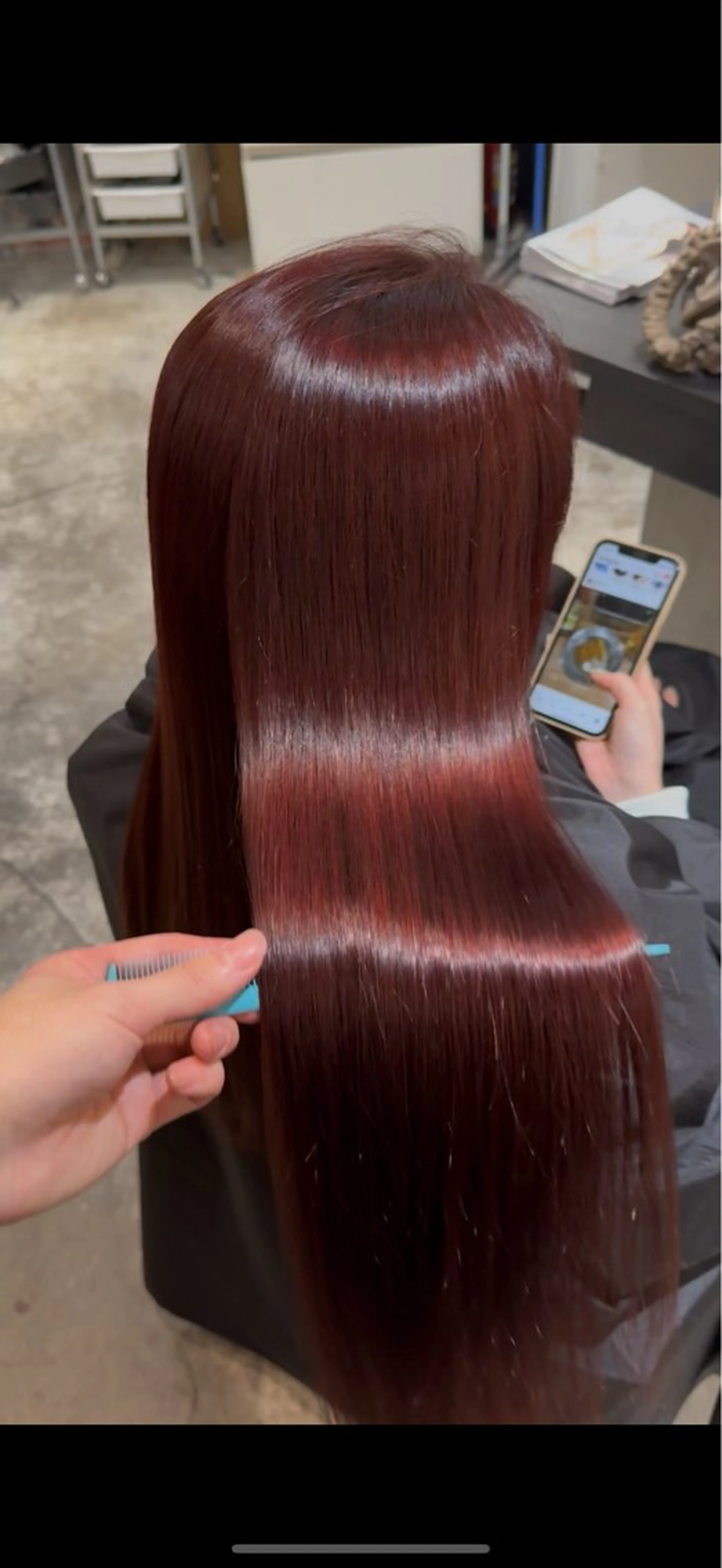 カラー レッドカラー ヘアカラー トリートメント 🌈レイヤーカット/ ハイトーン🌈タクマのヘアスタイル