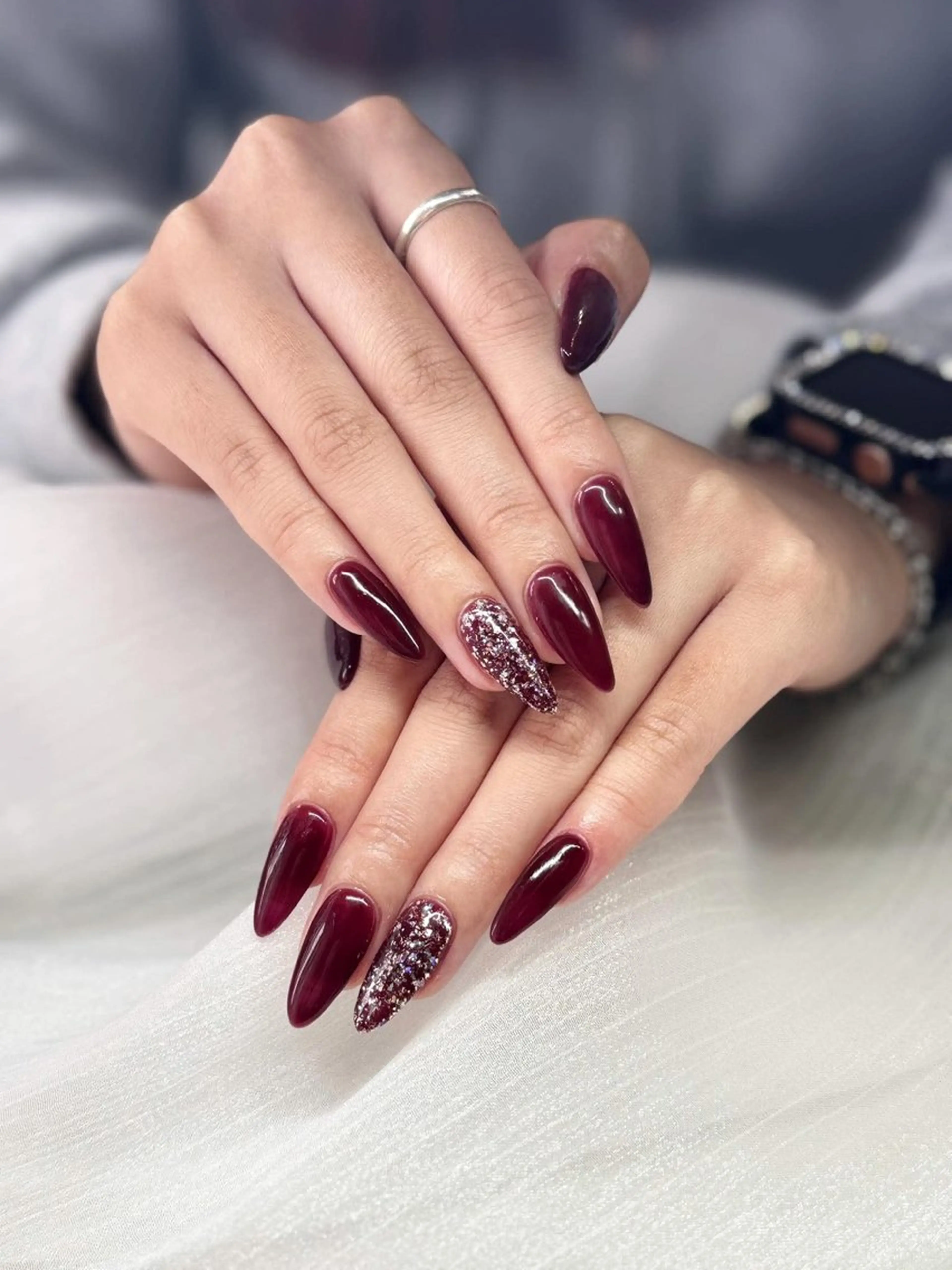 ネイル シンプルネイル ハンドネイル 山田 あやかのネイルデザイン