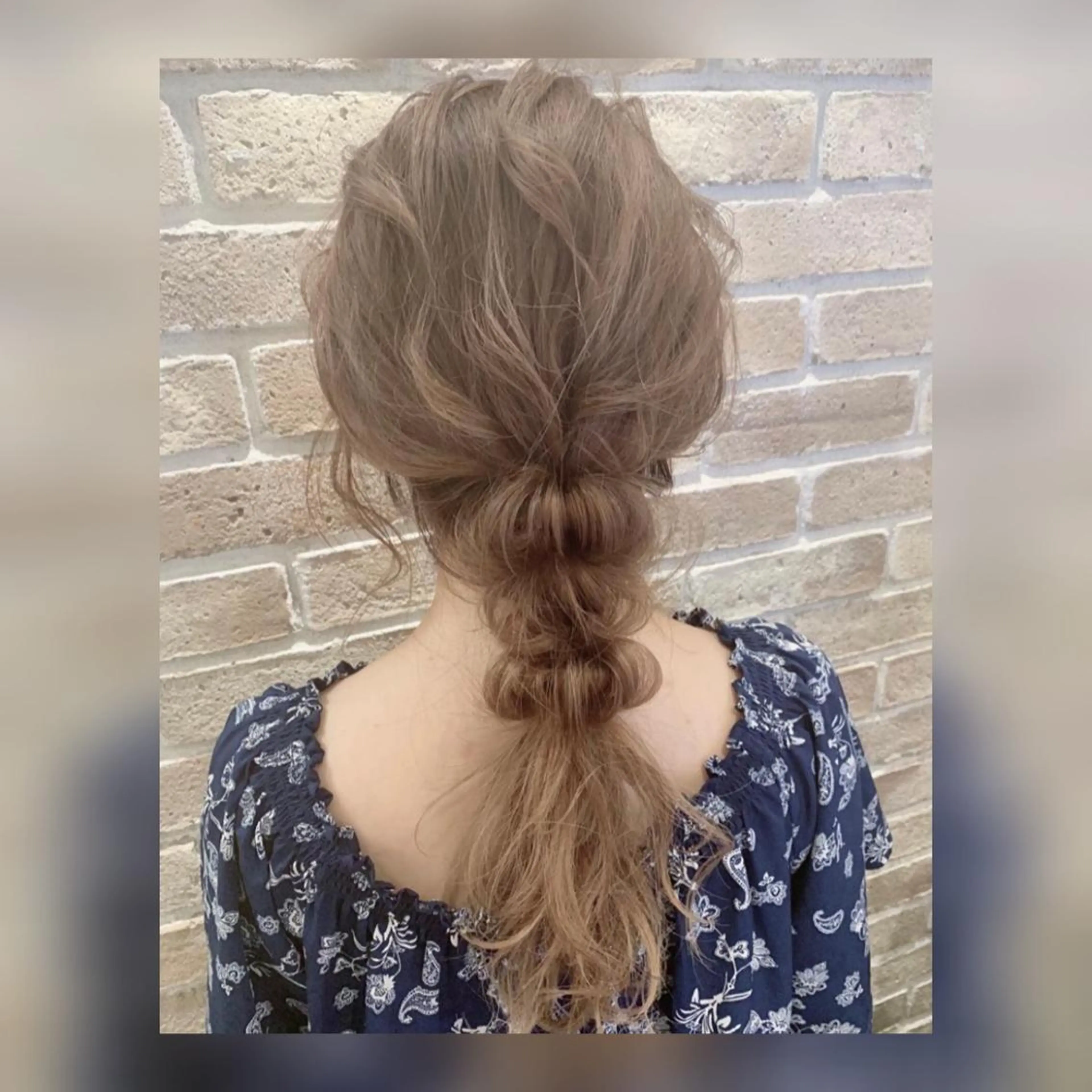 カラー ヘアアレンジ 🐻結んで可愛い hair EMI🐻のヘアスタイル