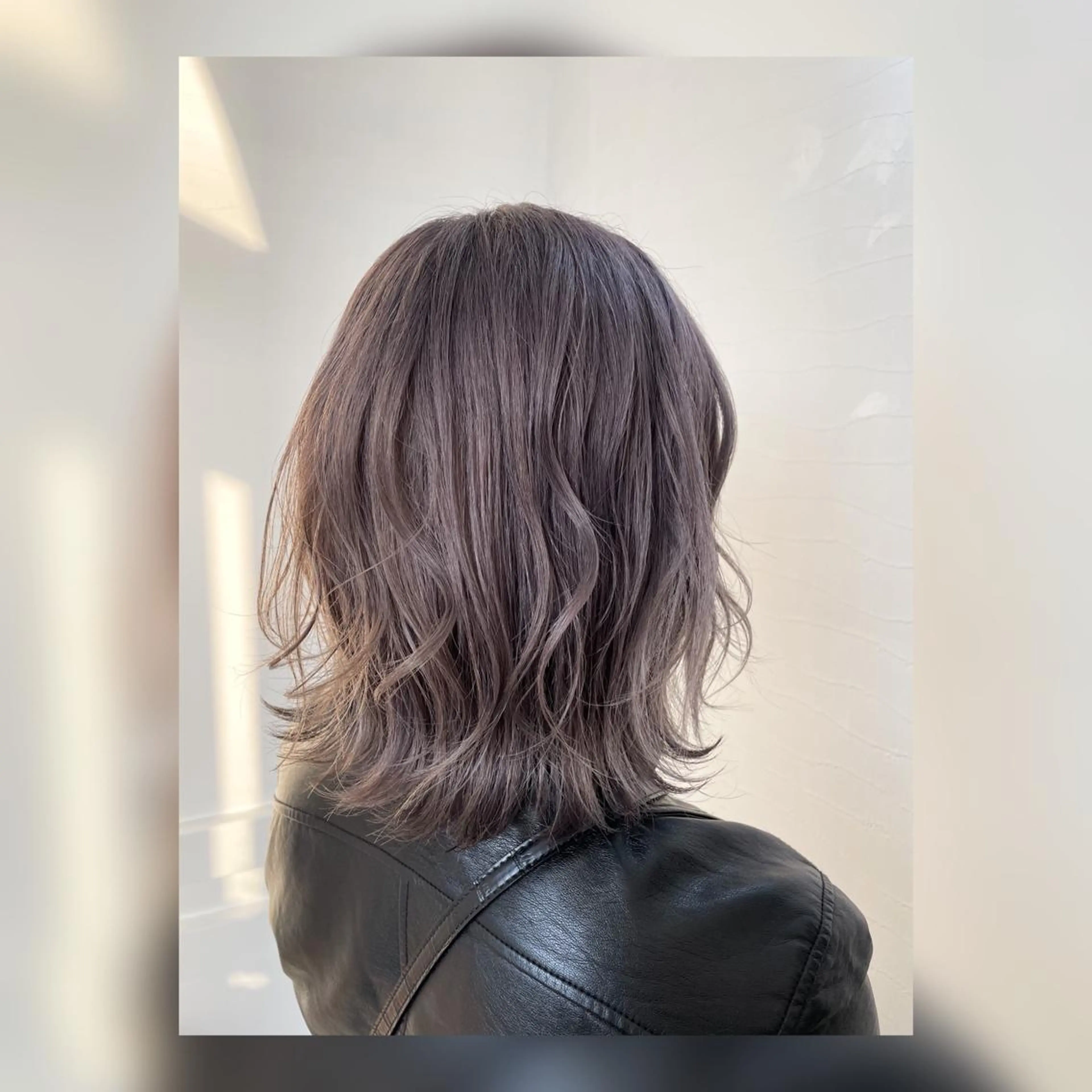 ミディアム カラー グレージュ ラベンダーカラー ラベンダーグレージュ ラベンダーグレー YUIMARL なつきのヘアスタイル