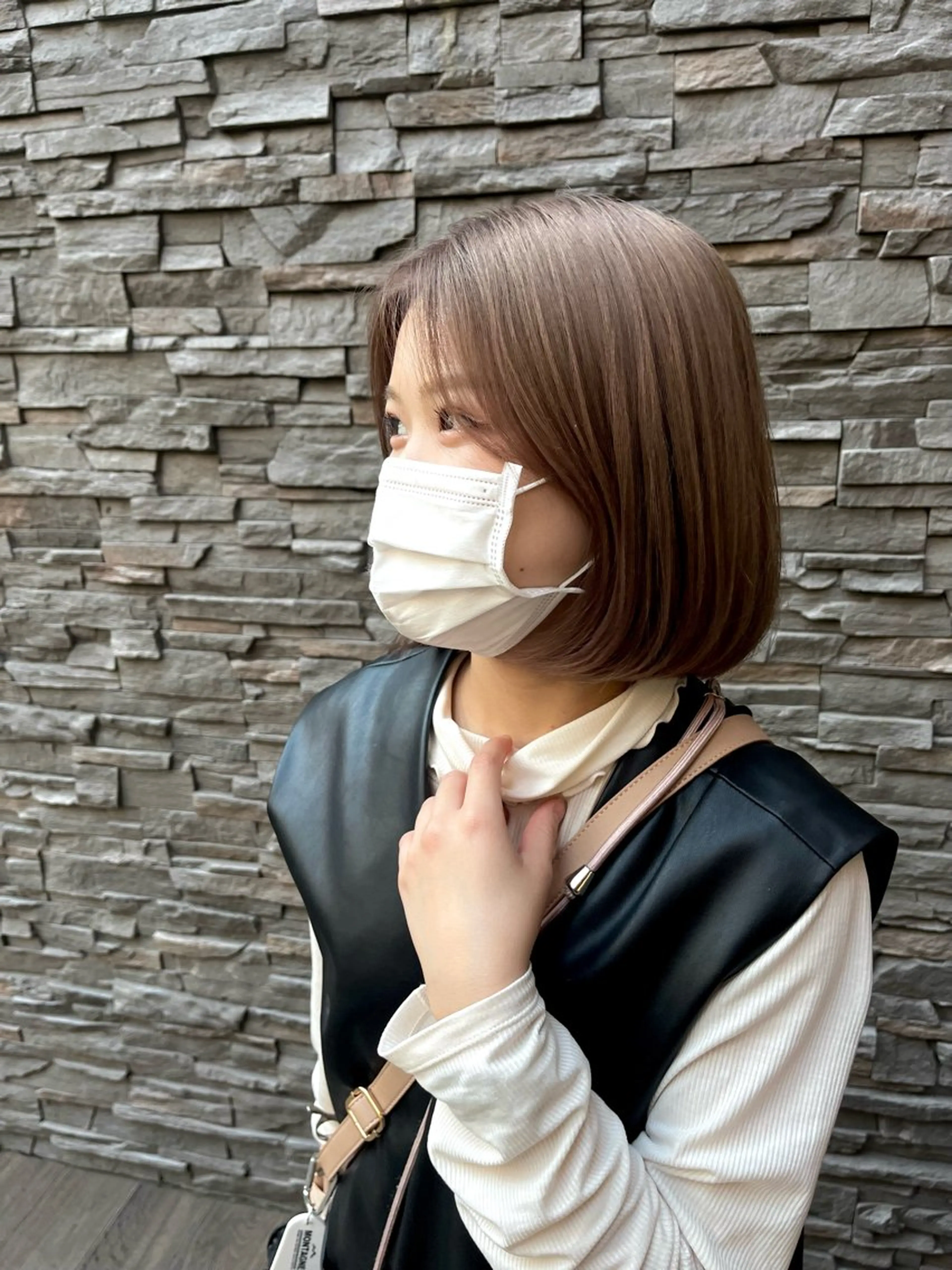 ミディアム 似合わせショート 森岡俊亮のヘアスタイル