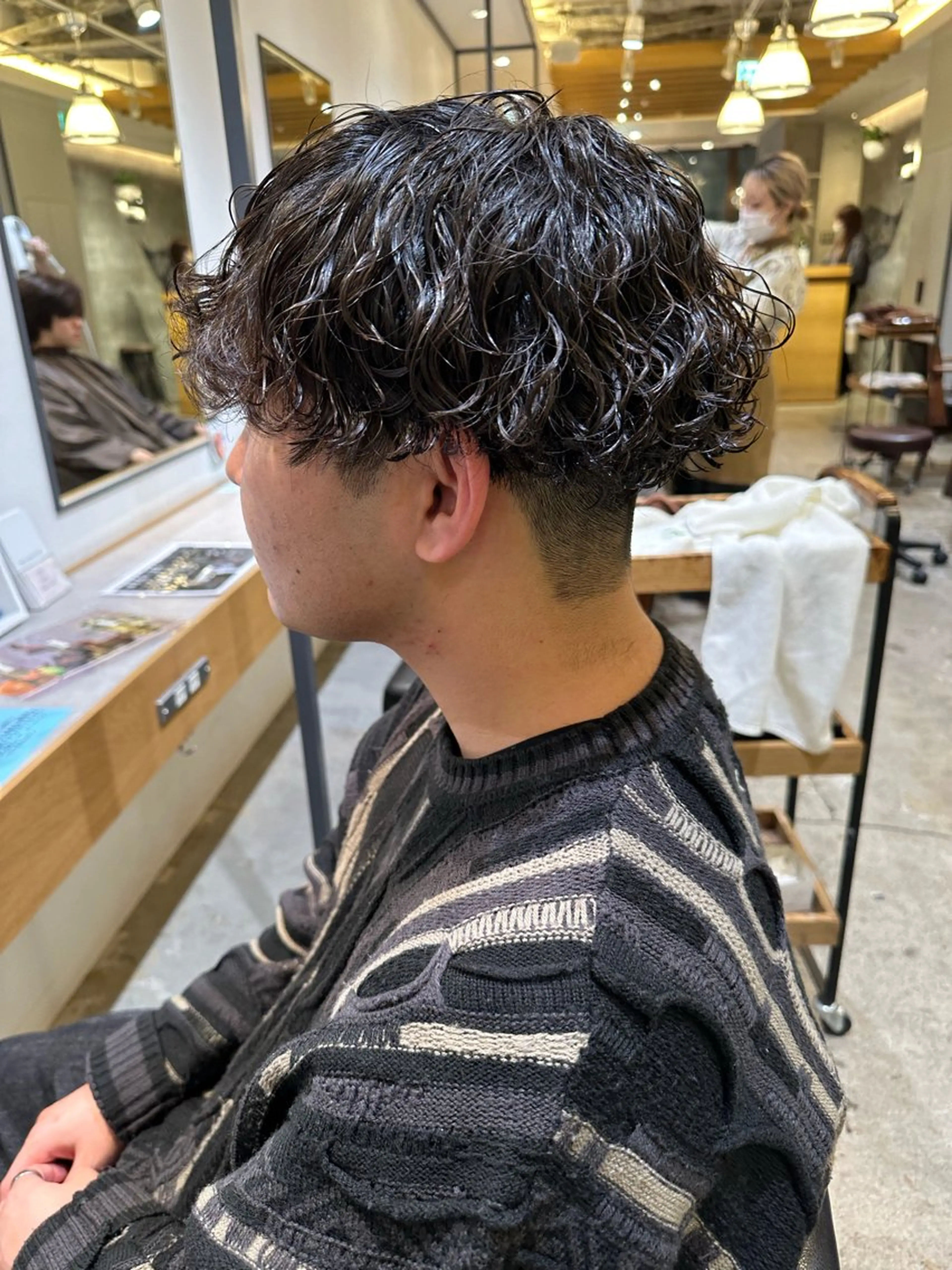 パーマ メンズ カット パーマ AIRI 🐈‍⬛のヘアスタイル