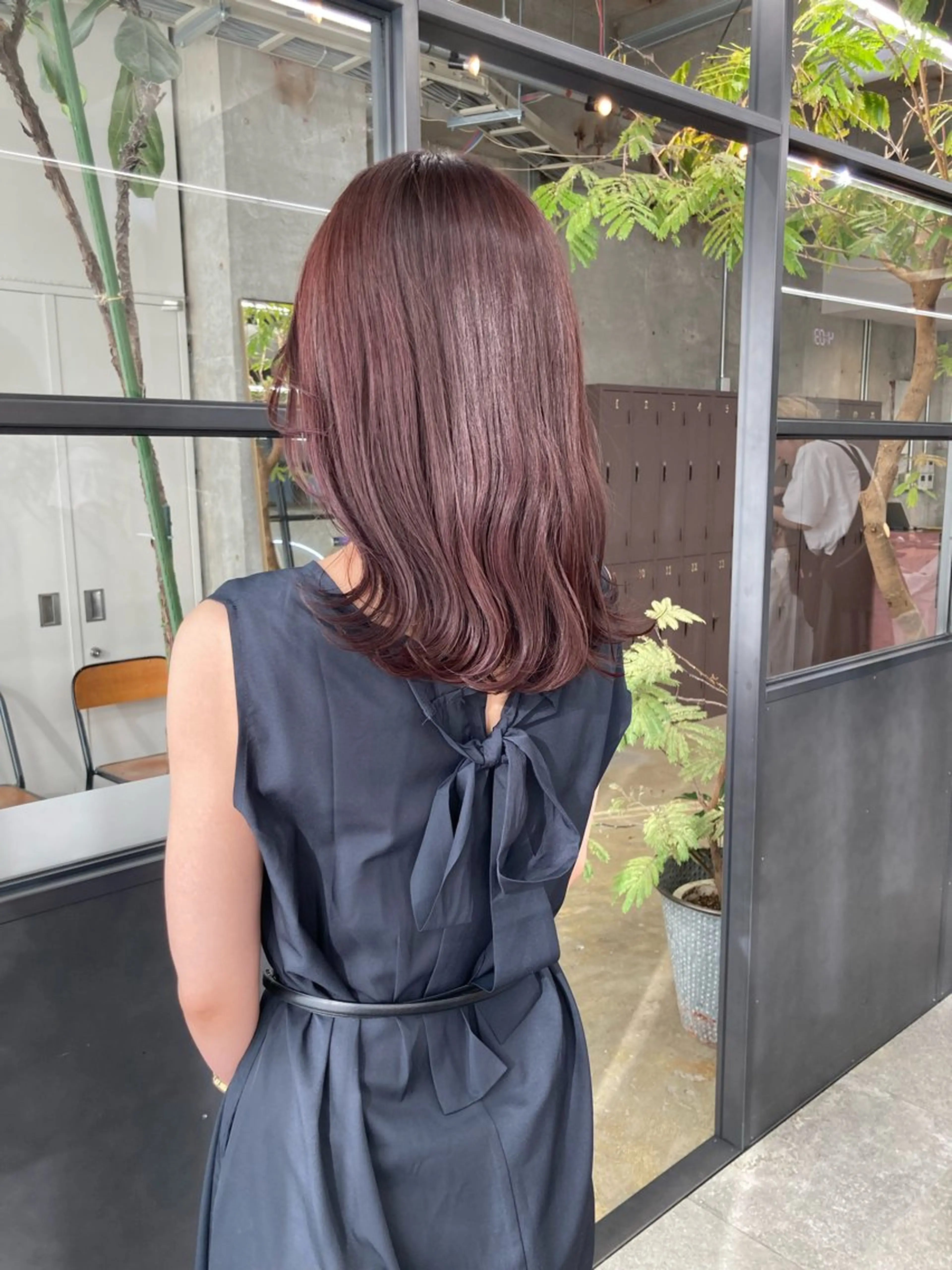 セミロング カラー ラベンダーカラー ピンクカラー ピンクラベンダー レイヤーカット 小顔カット ヘアカラー 小木曽智美 /ボブ/ショートのヘアスタイル