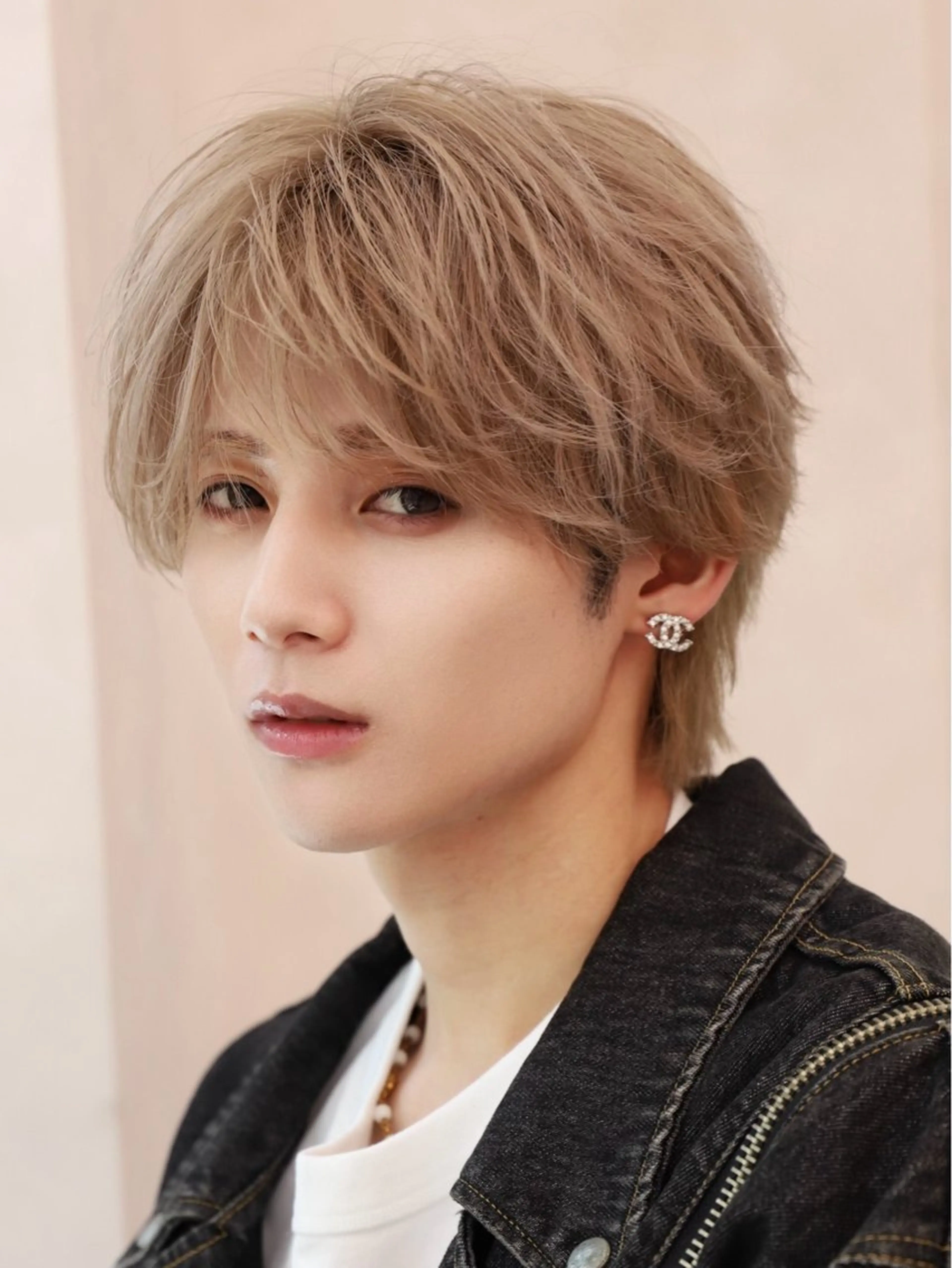 カラー ベージュカラー ミルクティーベージュ 【公式】Men's salonLUCEYのヘアスタイル