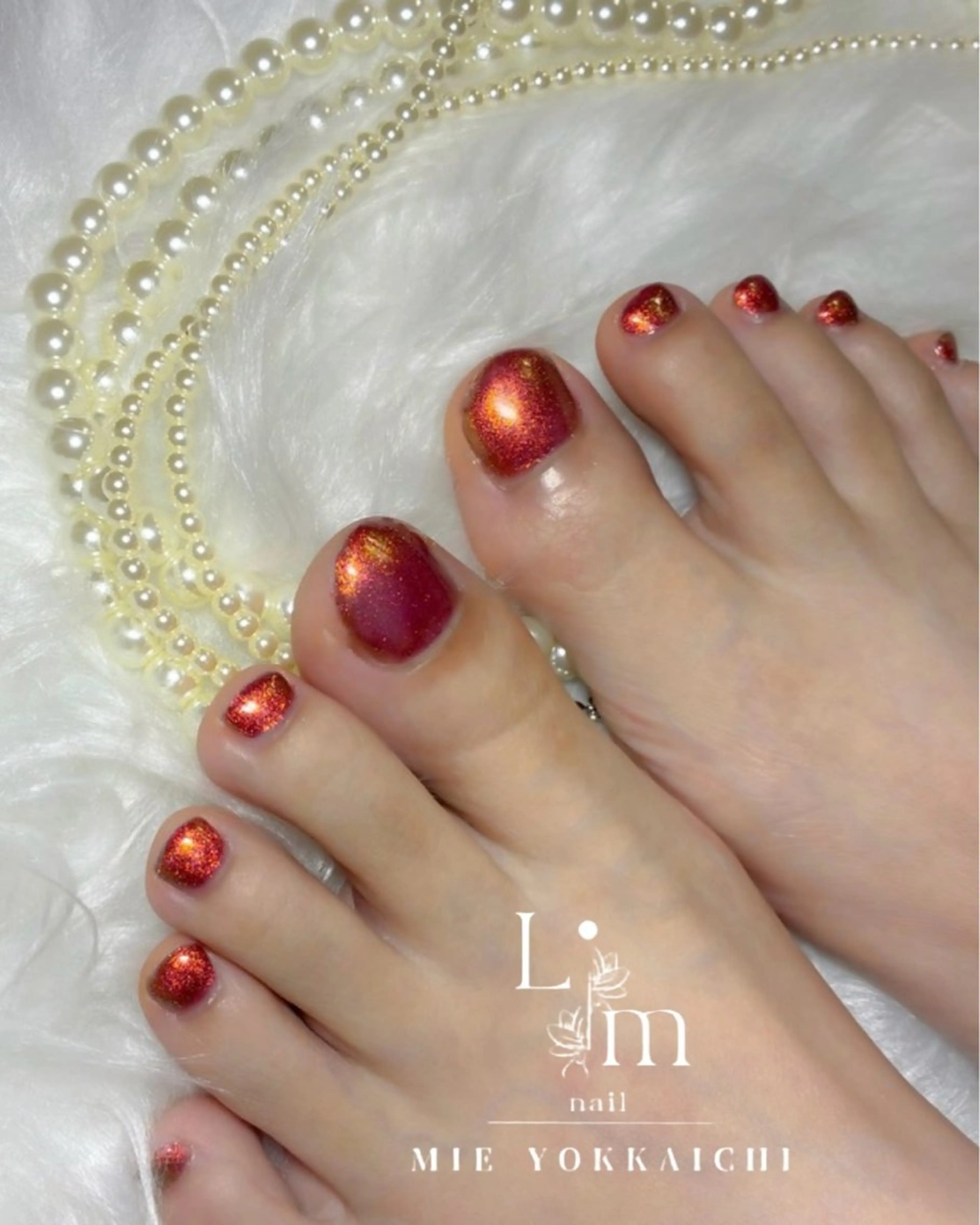 ネイル ラメ(グリッター) ワンカラーネイル Li.m nail リム ネイルのネイルデザイン
