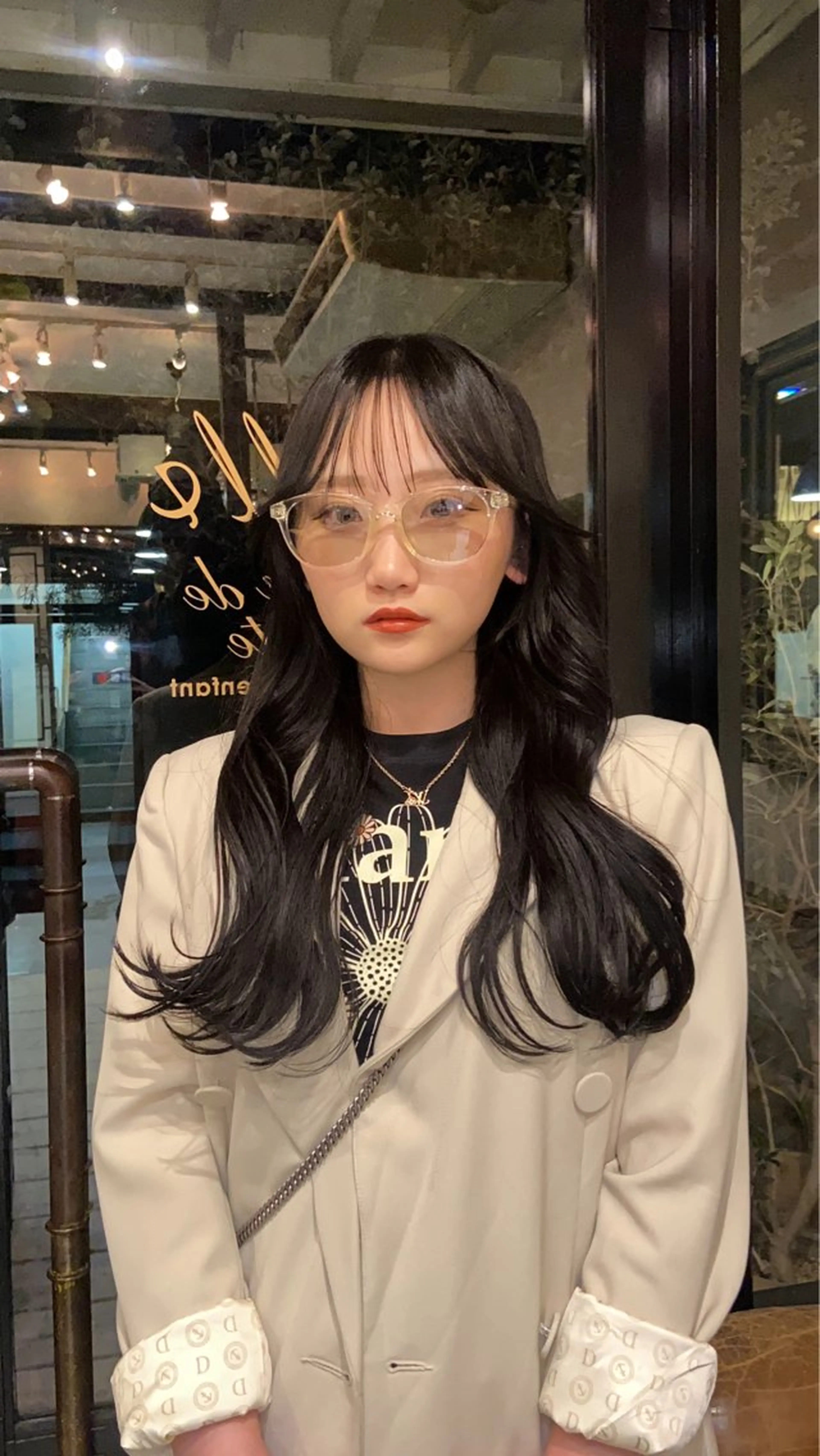 ロング カラー 黒髪 レイヤーカット ダメージレス美容師 🌱水島侑理のヘアスタイル