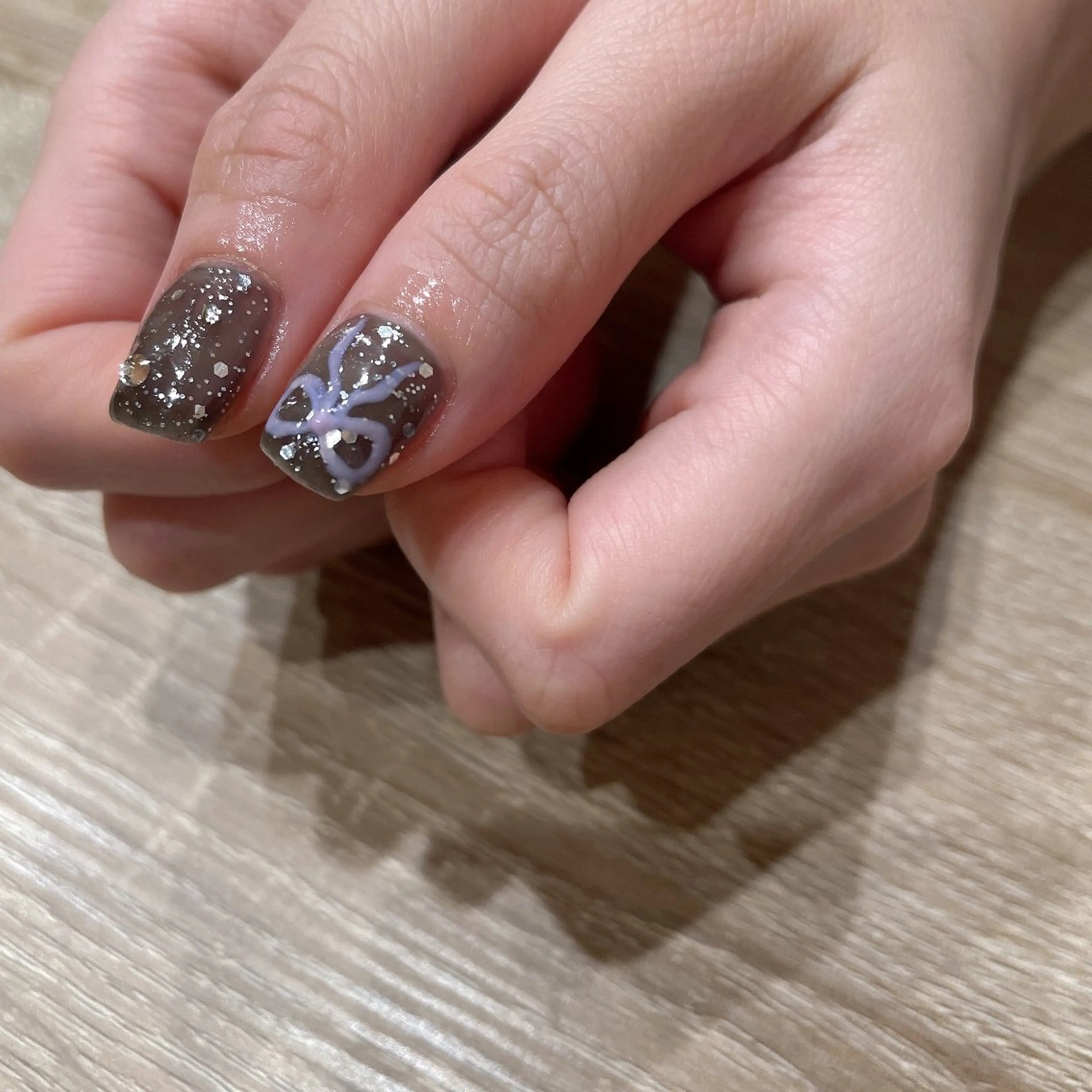 ネイル アートネイル ラメ(グリッター) ストーンネイル ハンドネイル liberté🫧 新小岩のネイルデザイン