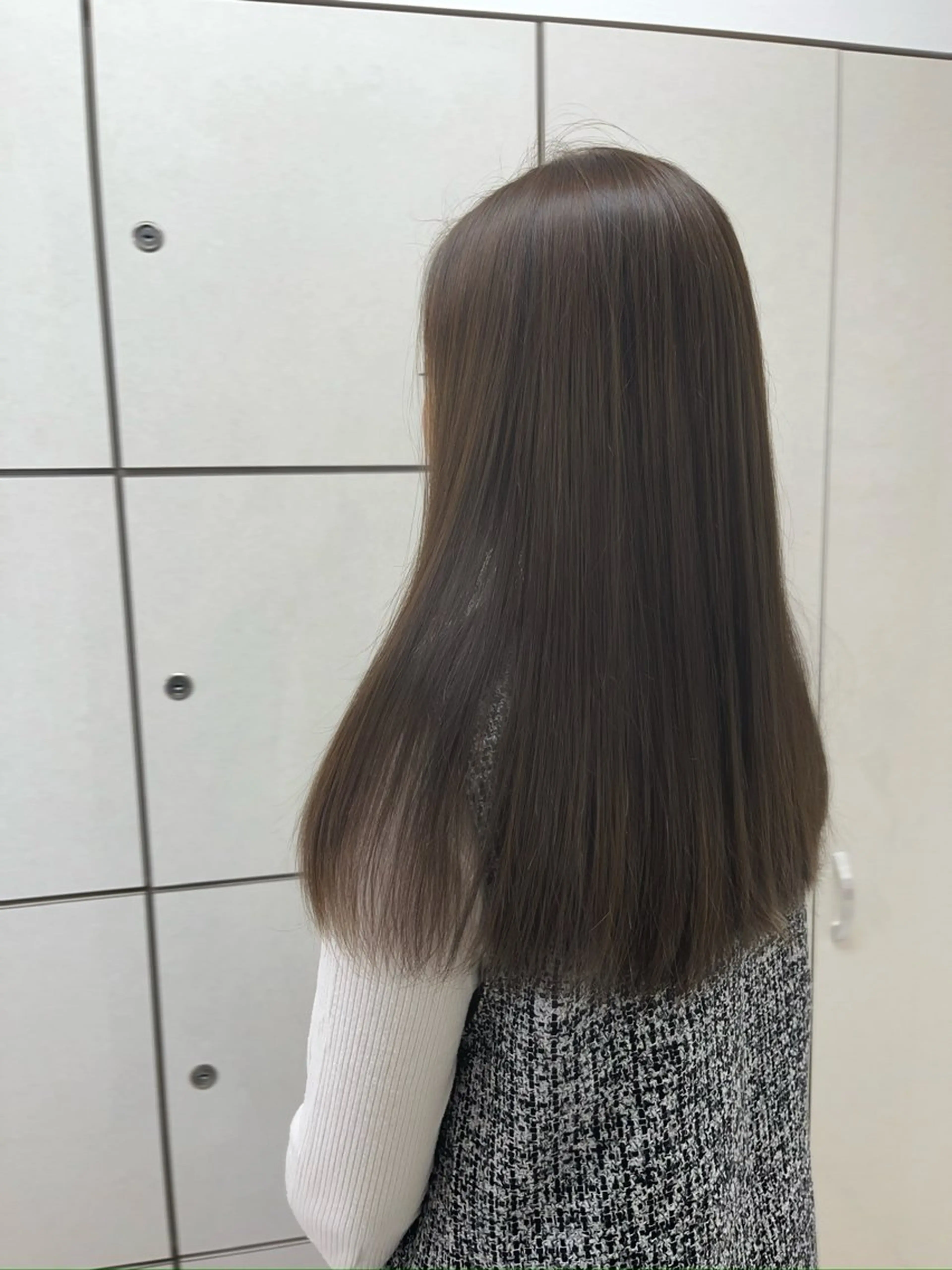 セミロング カラー ブラウンカラー 髪質改善/韓国ヘア/ 赤み消し/sahoのヘアスタイル