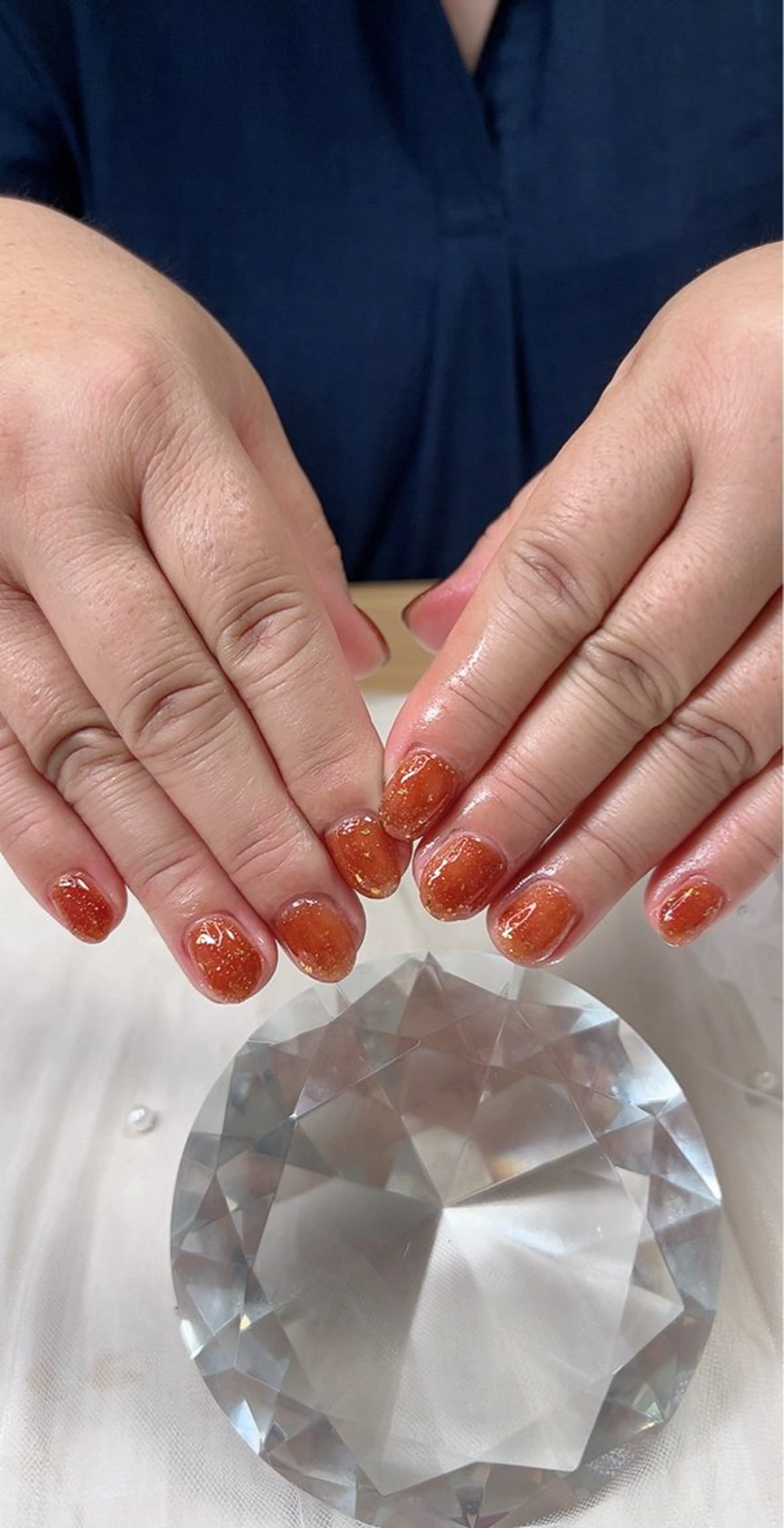 ネイル ラメ(グリッター) オフィスネイル シンプルネイル Cute Tips nailのネイルデザイン