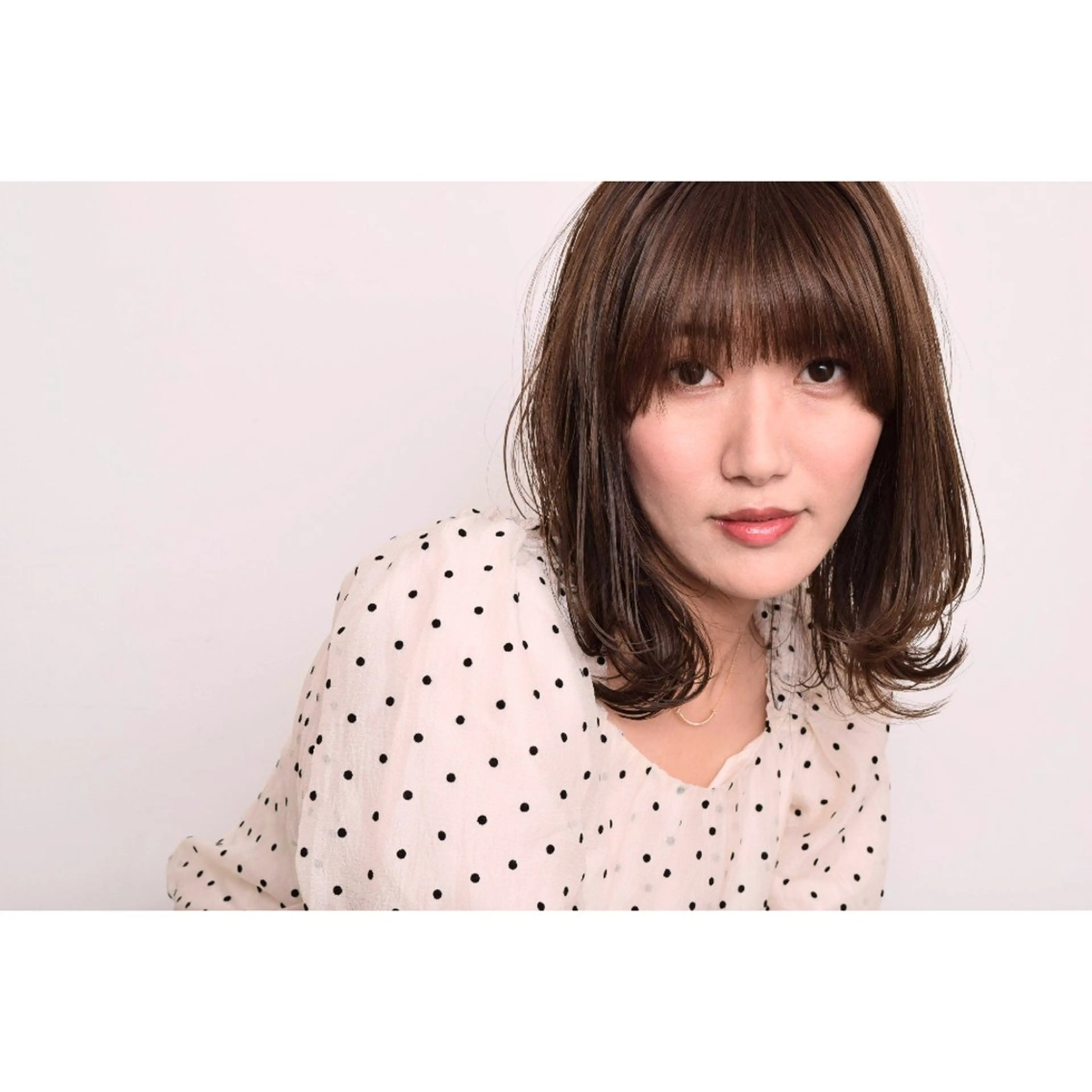 ミディアム カラー パーマ みなみ ゆうすけのヘアスタイル