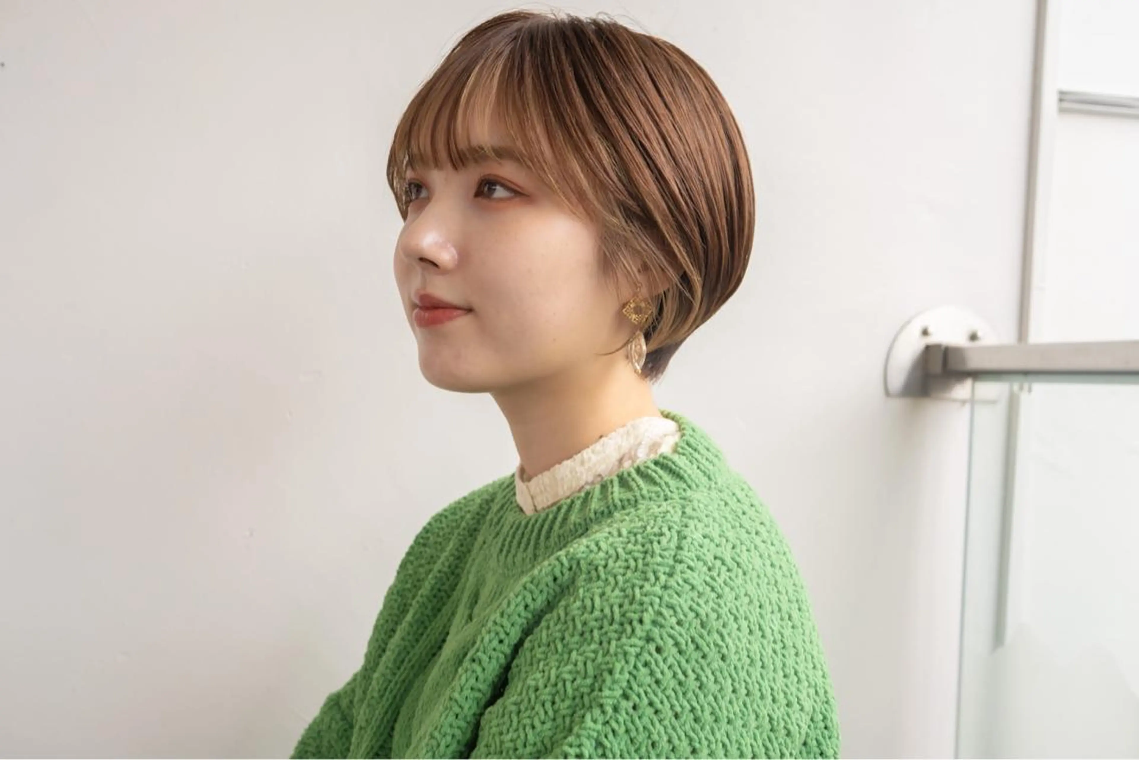 ショート カラー カット トリートメント ショート/レイヤー なら石井知希のヘアスタイル