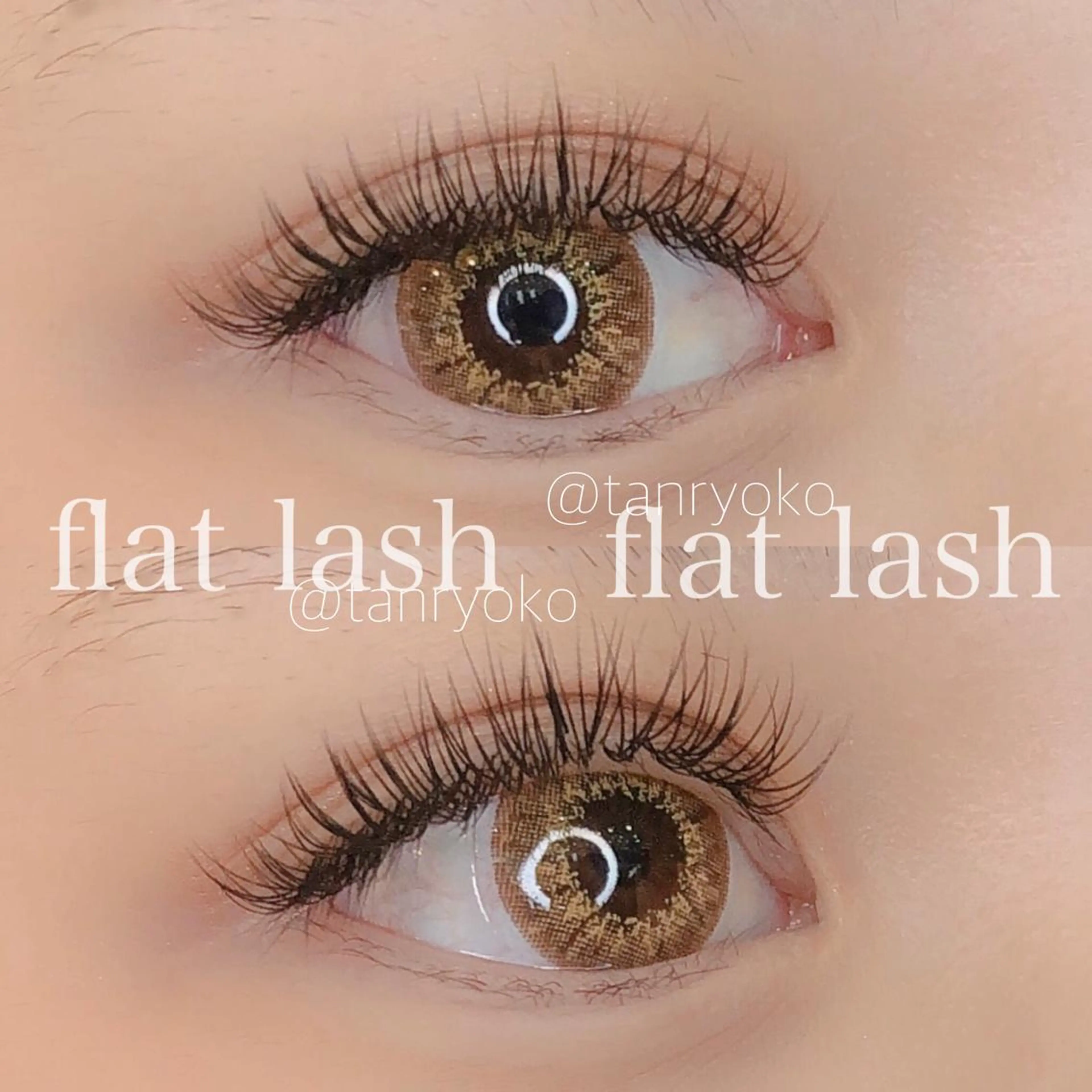 マツエク・マツパ キュート フラットラッシュ マツエク 心斎橋🤍韓国.美眉 パリジェンヌ R..のマツエク・マツパデザイン